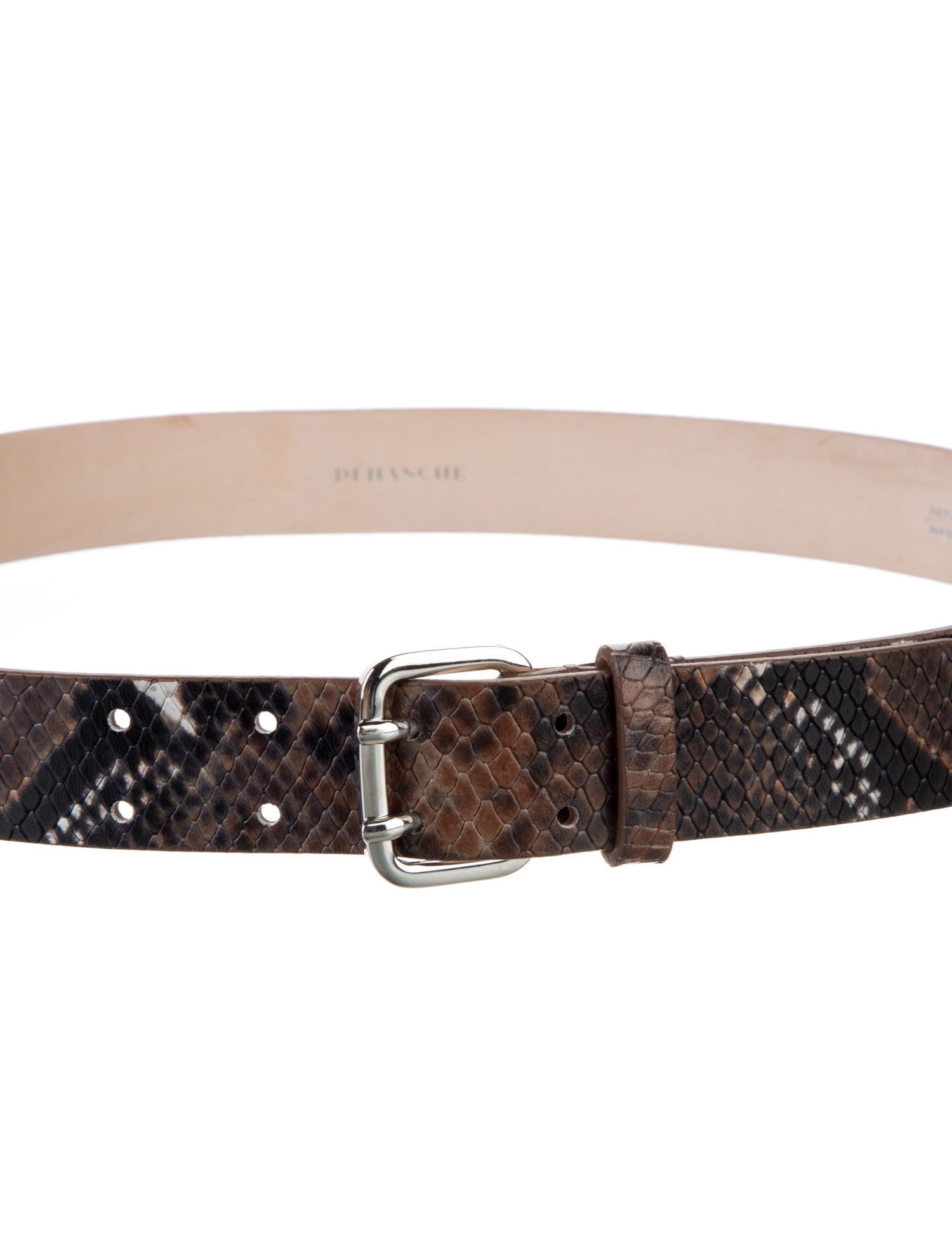 Déhanche Skinny Leather Waist Belt