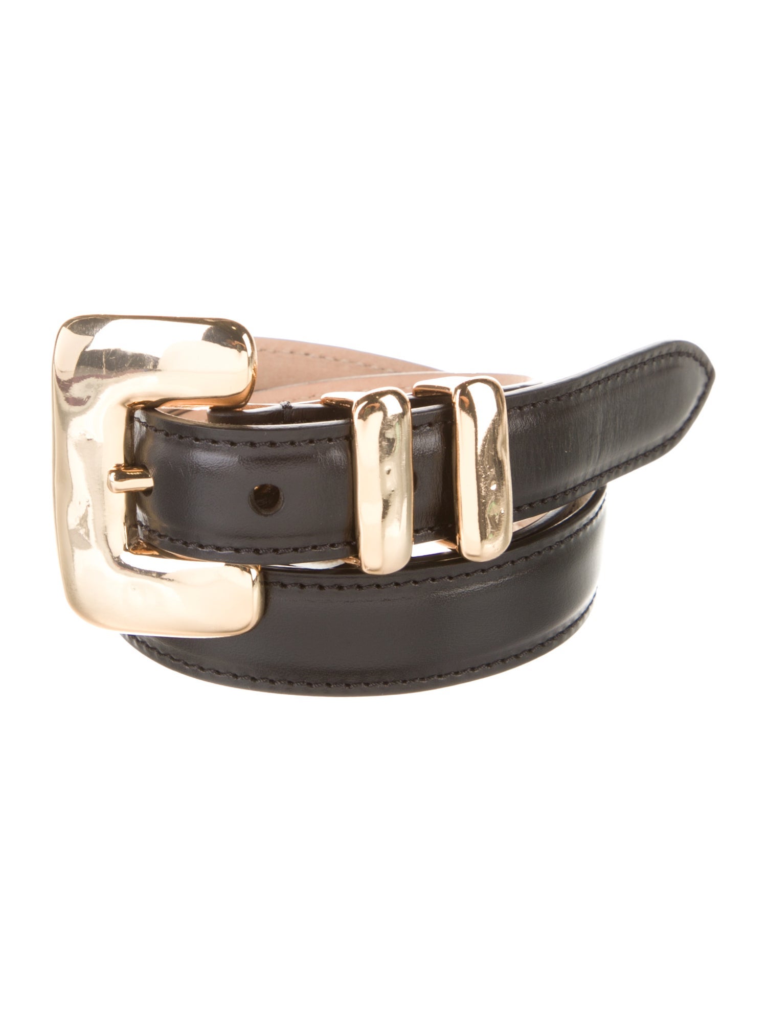 Déhanche Skinny Leather Waist Belt