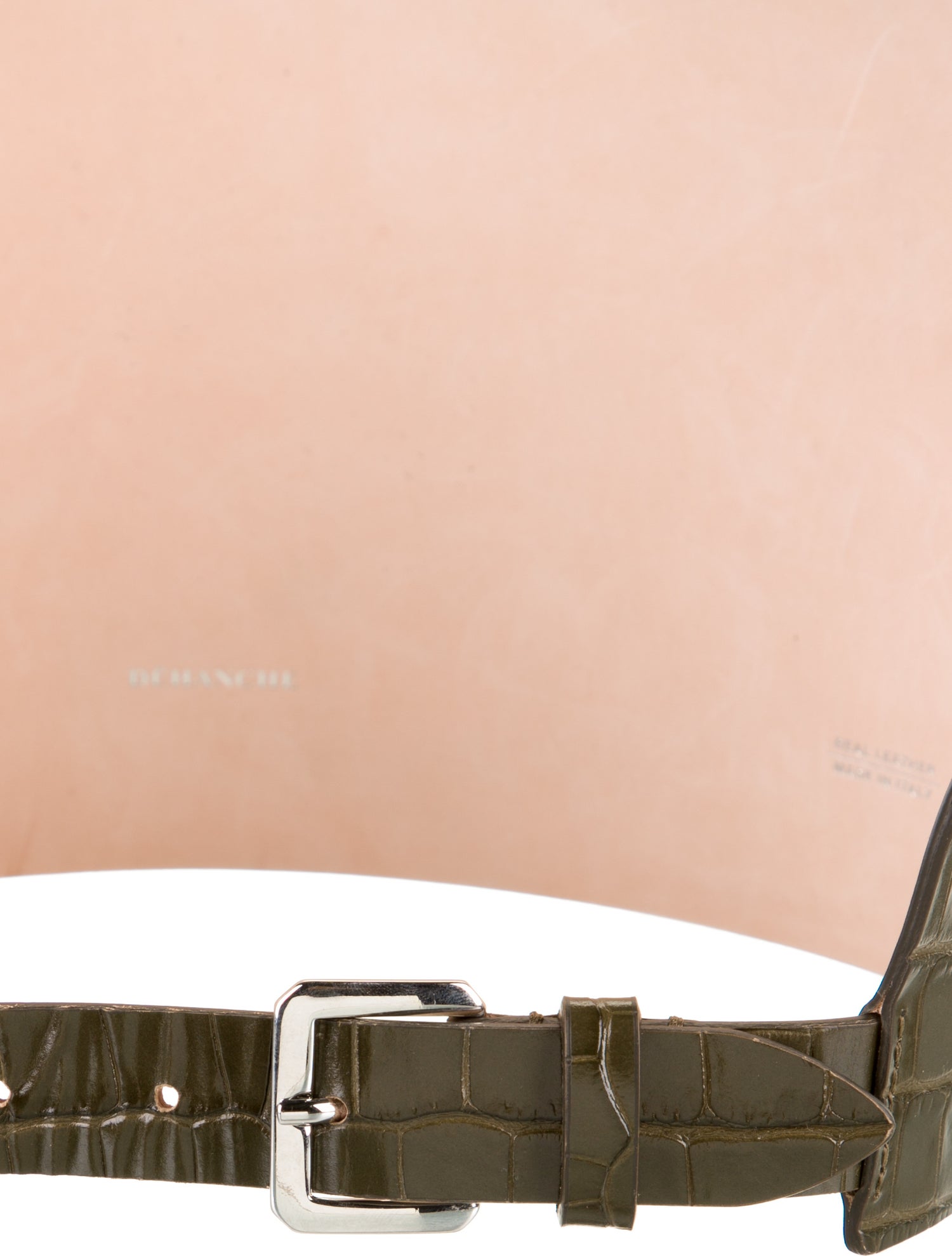 Déhanche Wide Crocodile Waist Belt