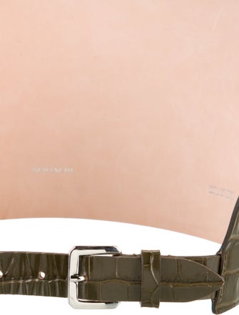 Déhanche Wide Crocodile Waist Belt