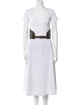 Déhanche Wide Crocodile Waist Belt