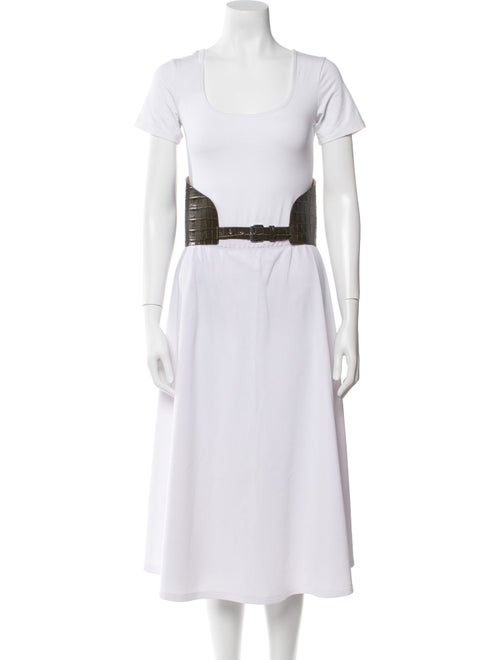 Déhanche Wide Crocodile Waist Belt