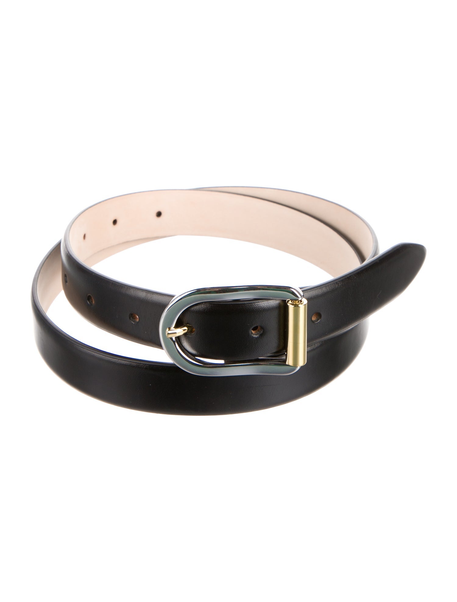 Déhanche Skinny Leather Belt w/ Tags