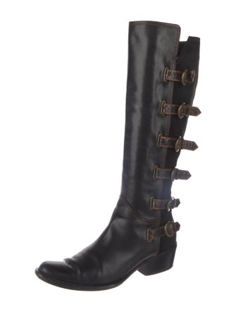 Duccio Del Duca Leather Riding Boots