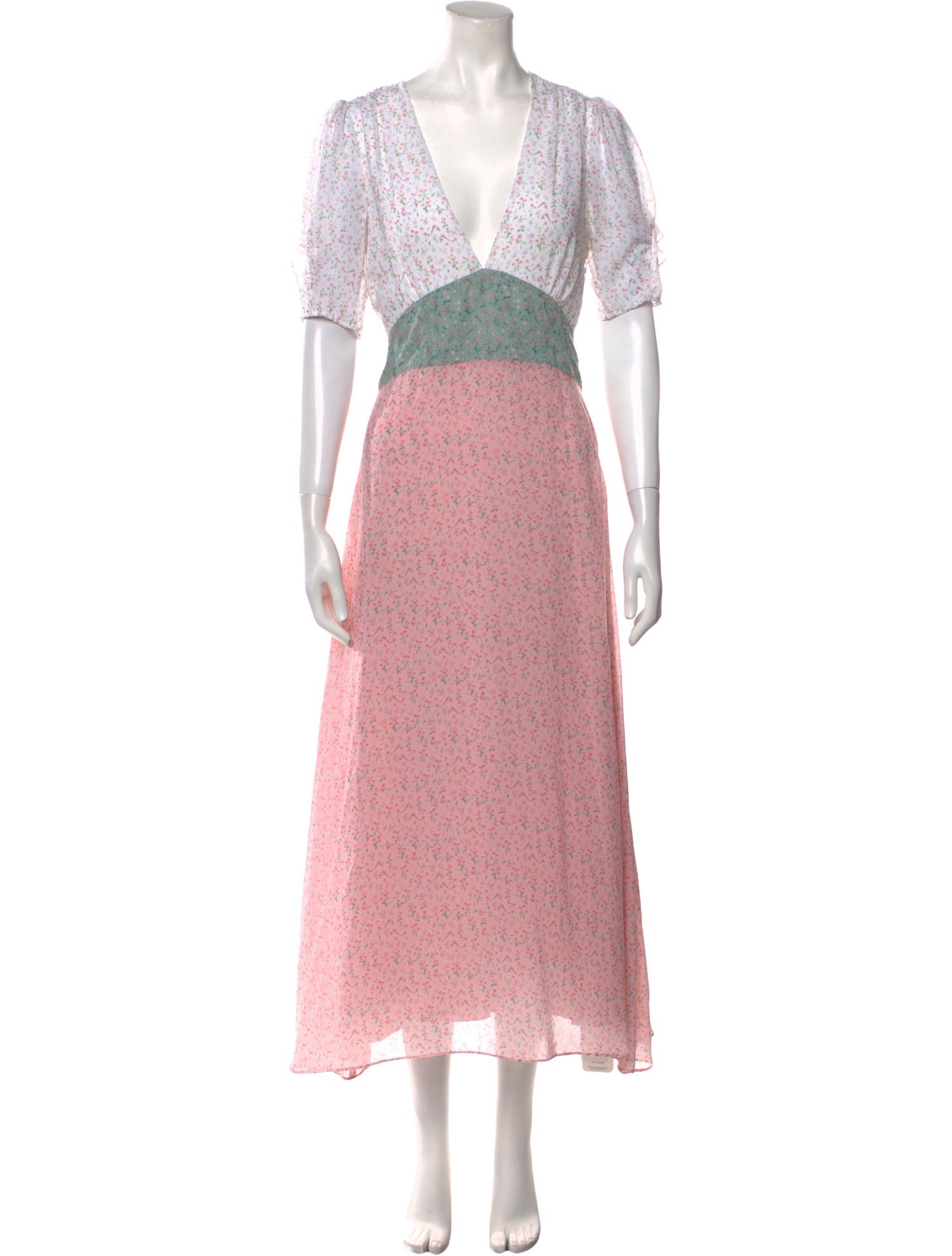 Divine Heritage Floral Print Long Dress