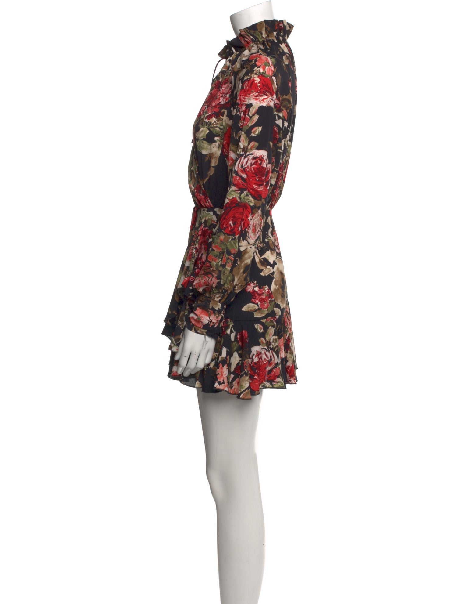 Divine Heritage Floral Print Mini Dress