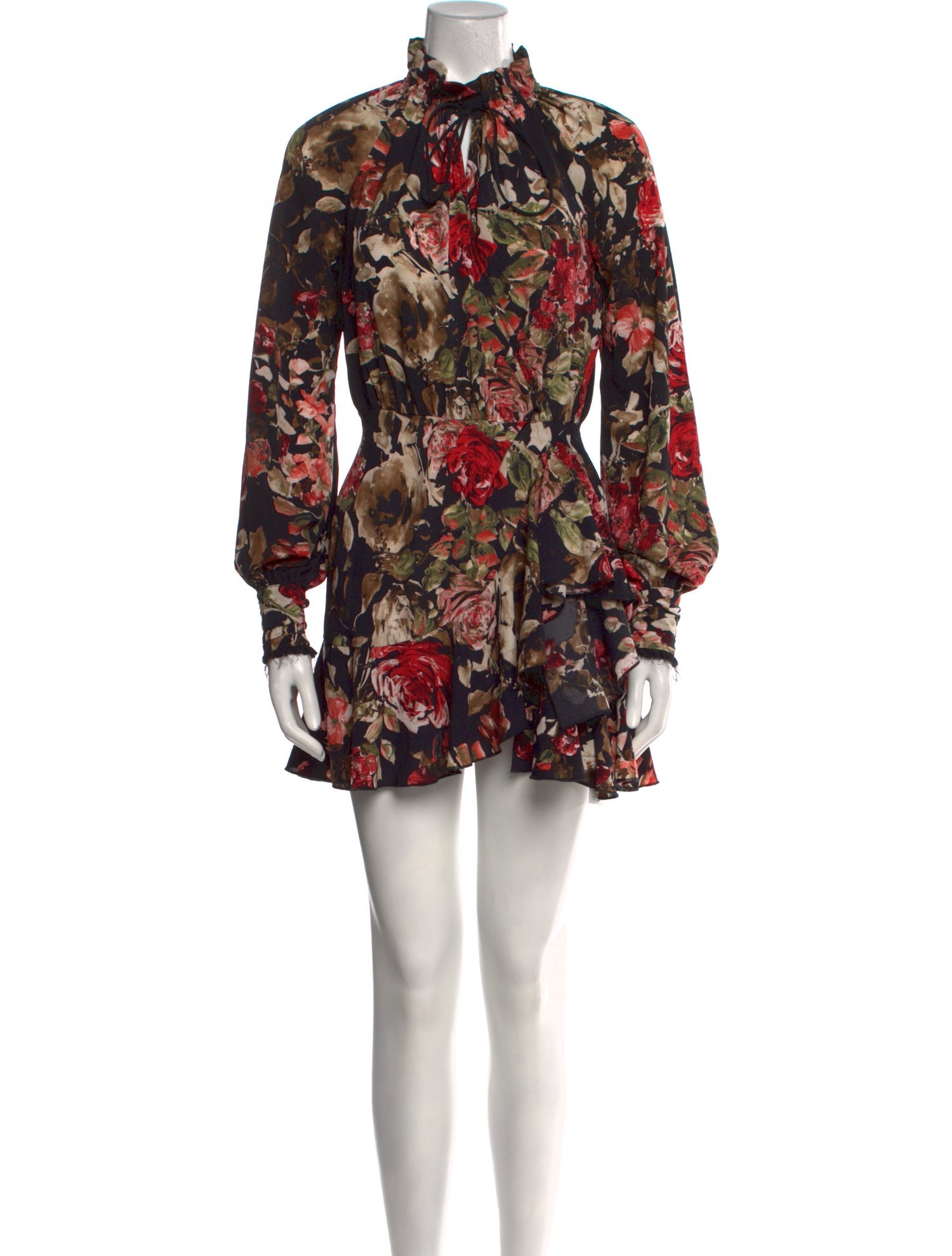 Divine Heritage Floral Print Mini Dress
