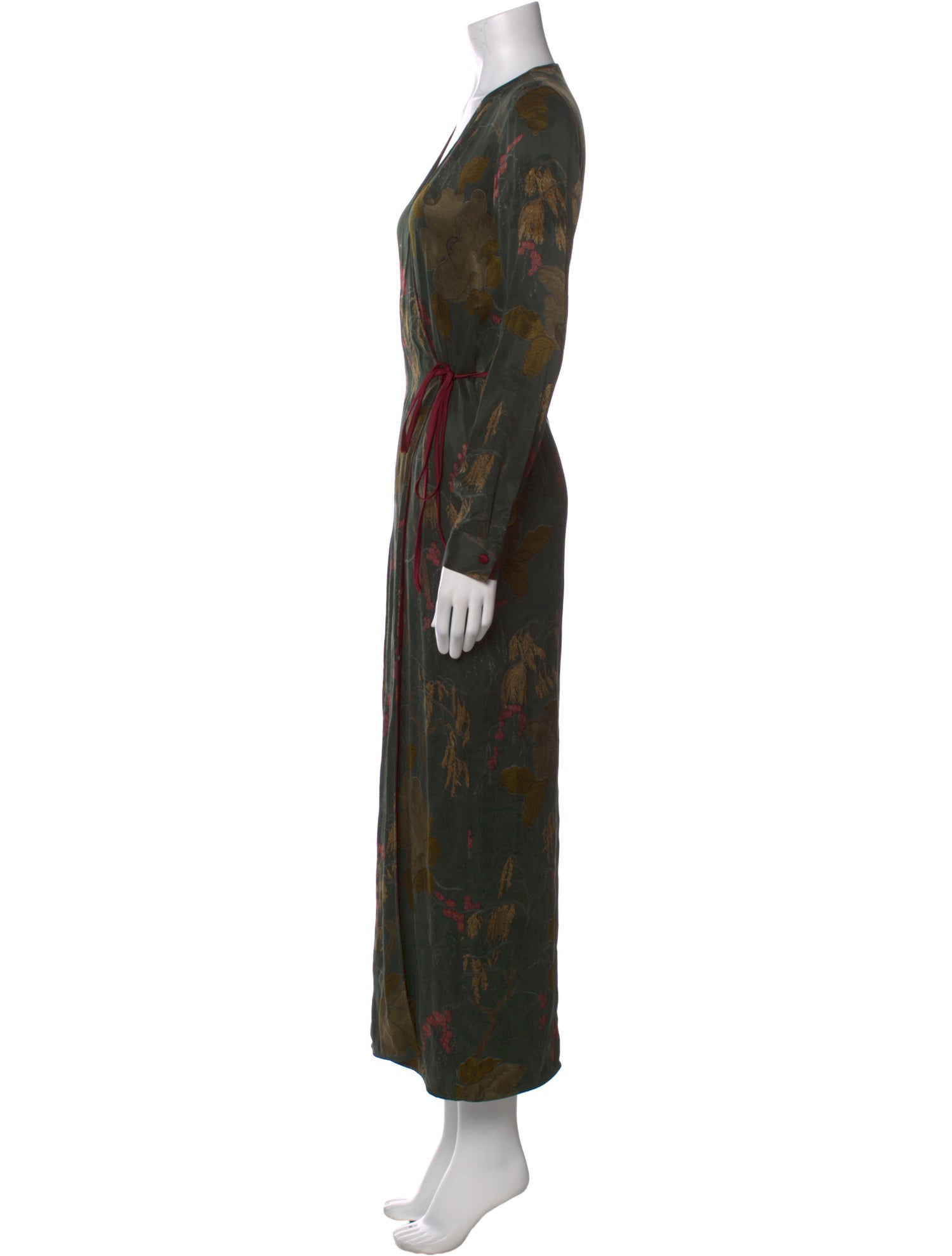Divine Heritage Floral Print Long Dress