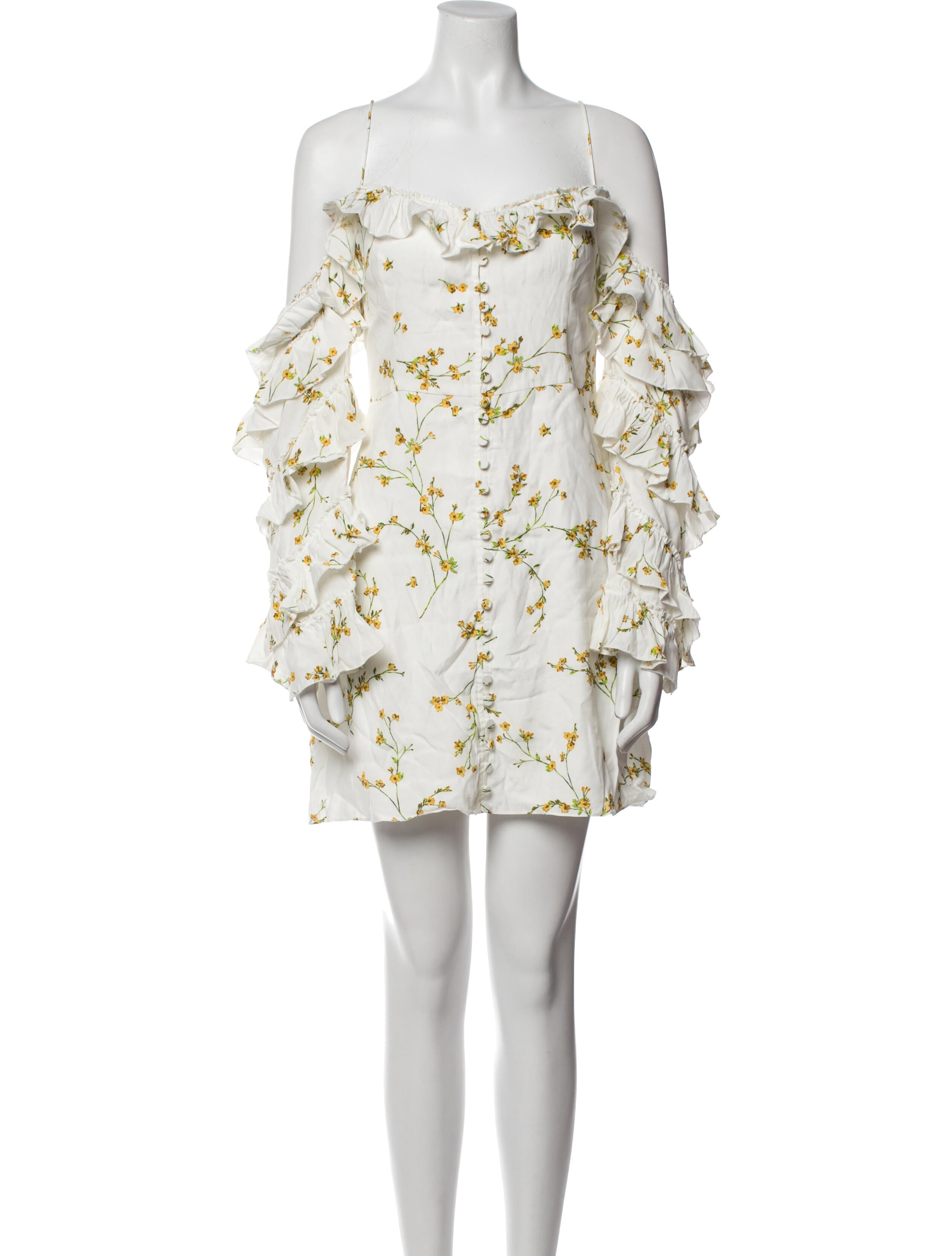 Divine Heritage Floral Print Mini Dress