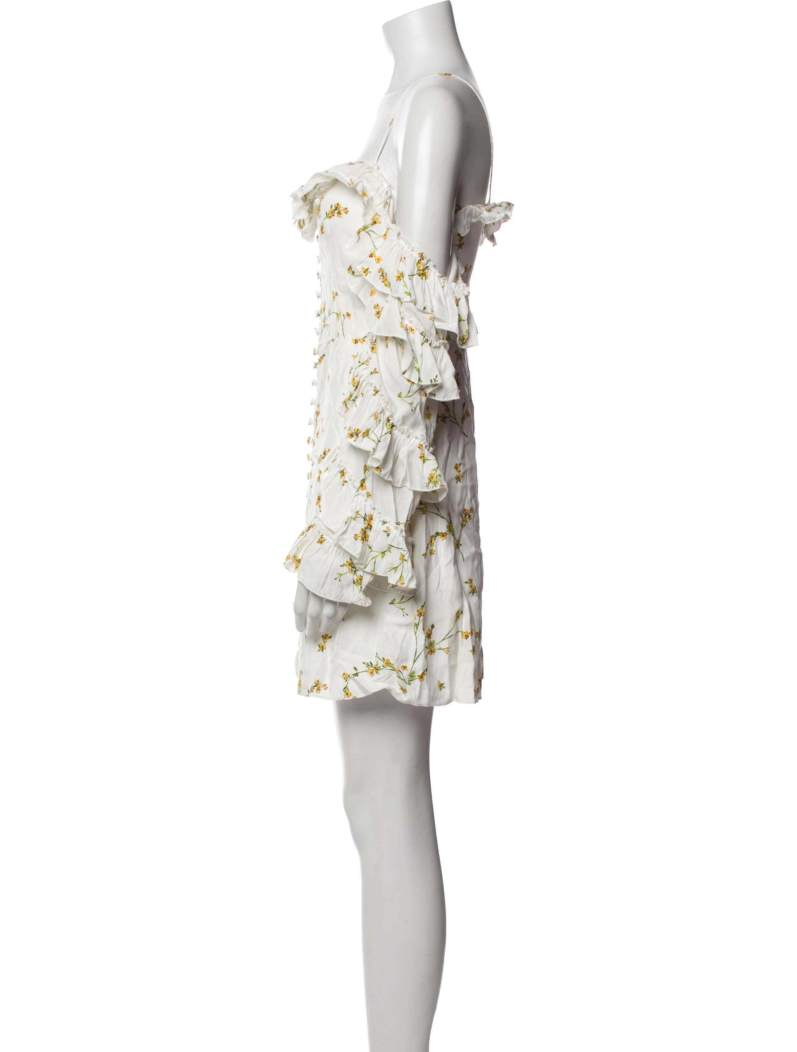 Divine Heritage Floral Print Mini Dress