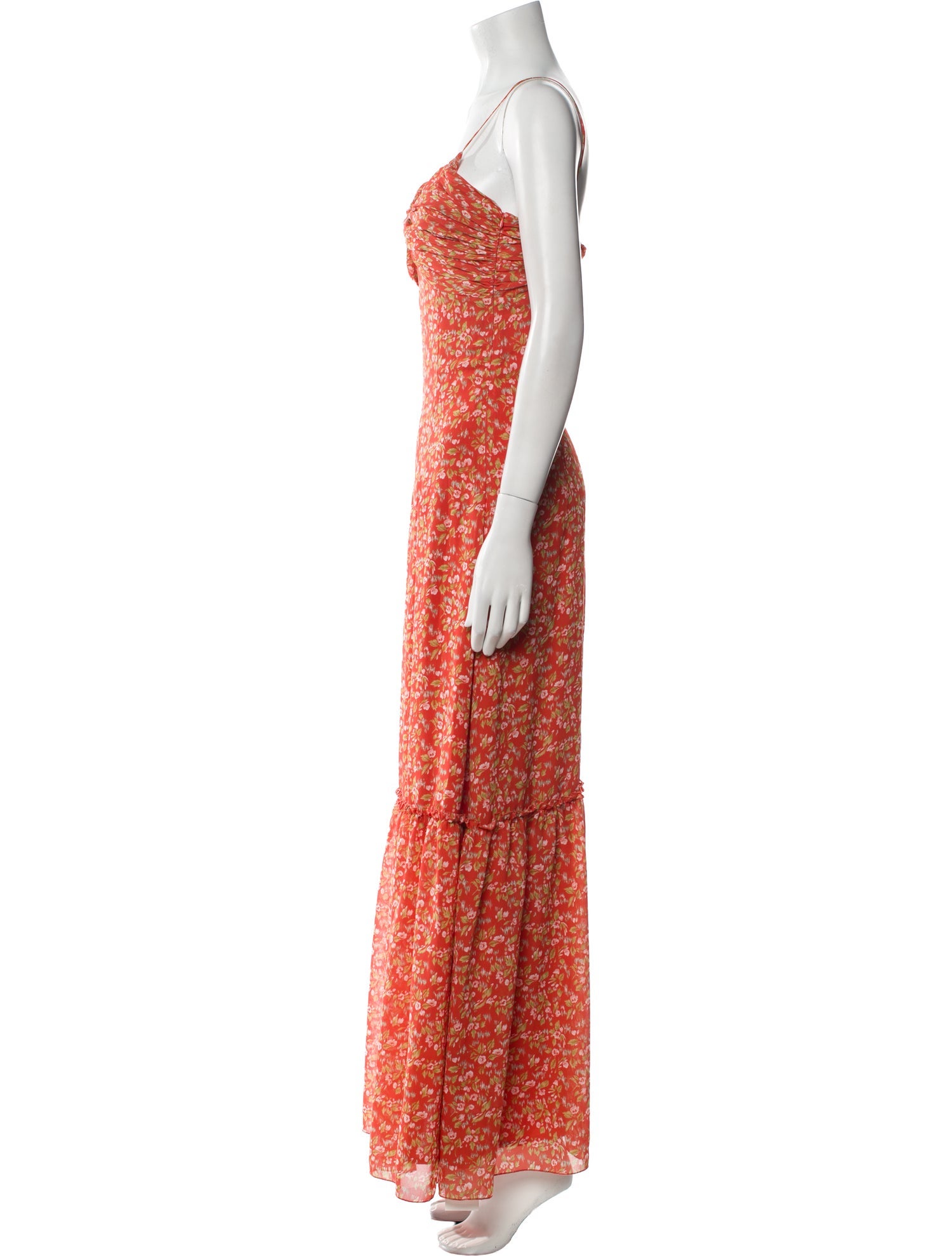 Divine Heritage Floral Print Long Dress