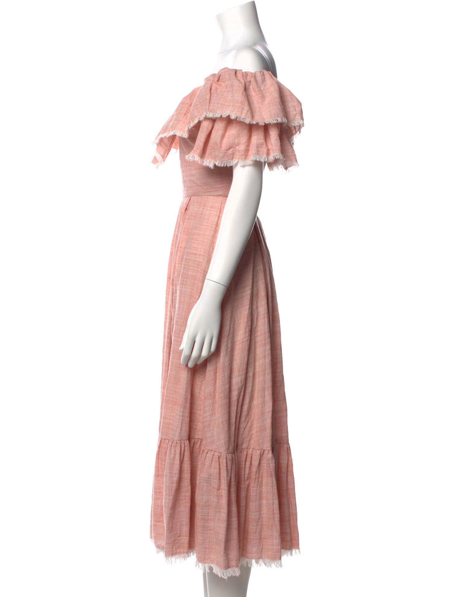 Divine Heritage Off-The-Shoulder Midi Length Dress