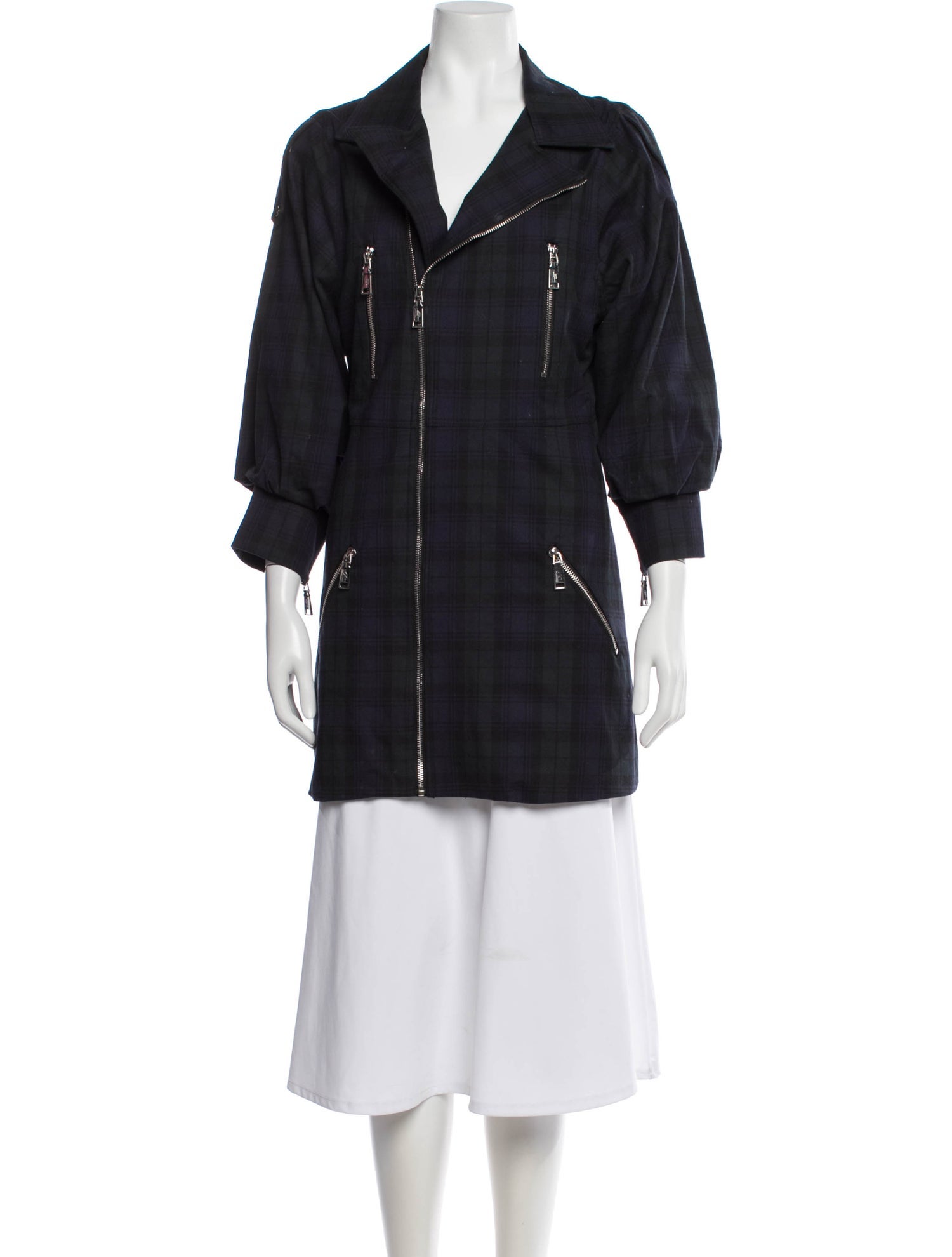 Divine Heritage Plaid Print Evening Jacket