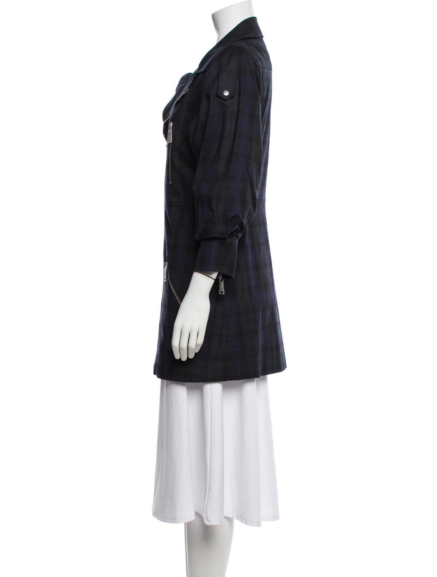 Divine Heritage Plaid Print Evening Jacket