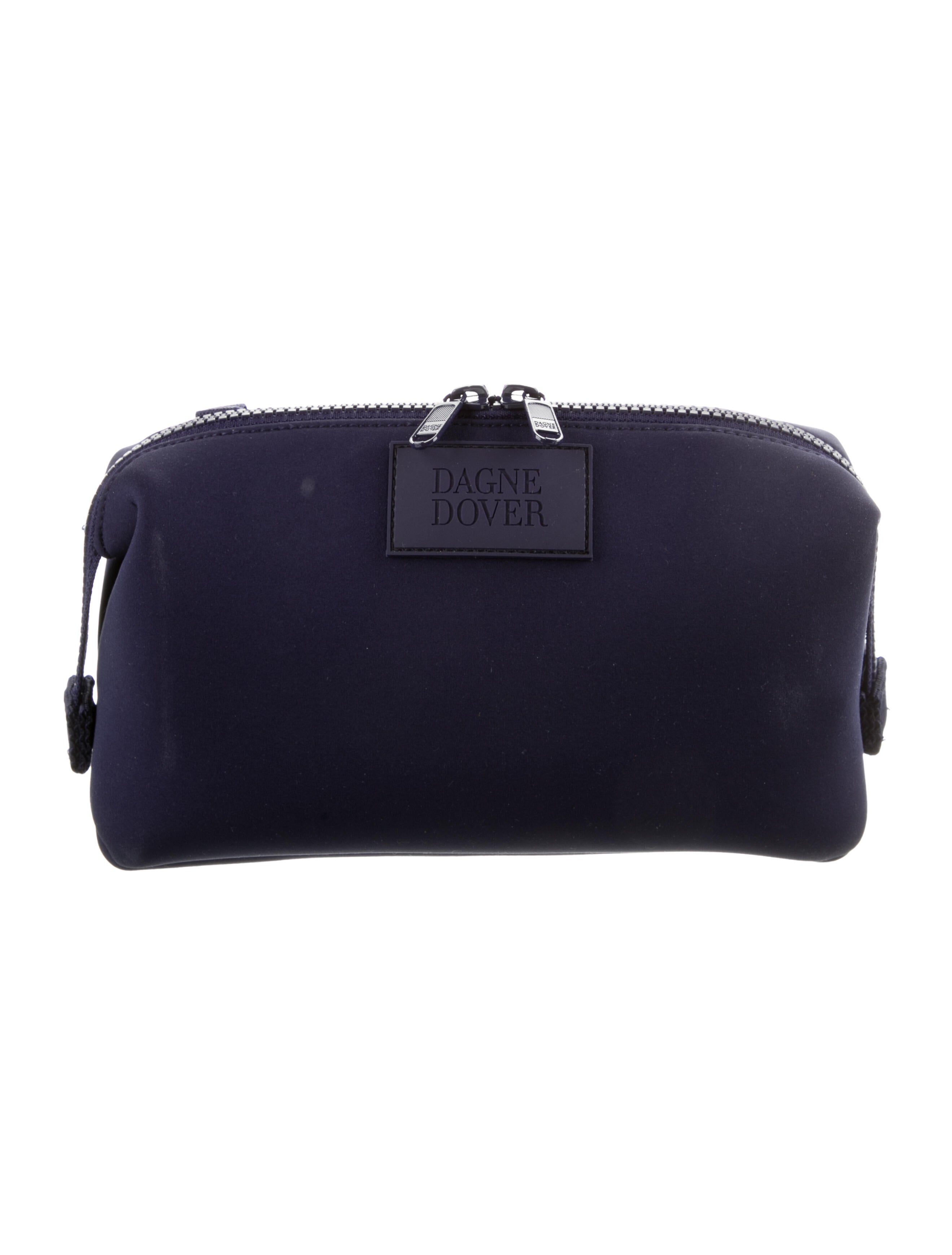 Rebecca Minkoff Leather Cosmetic Bag Grey Cosmetic Bags, Accessories