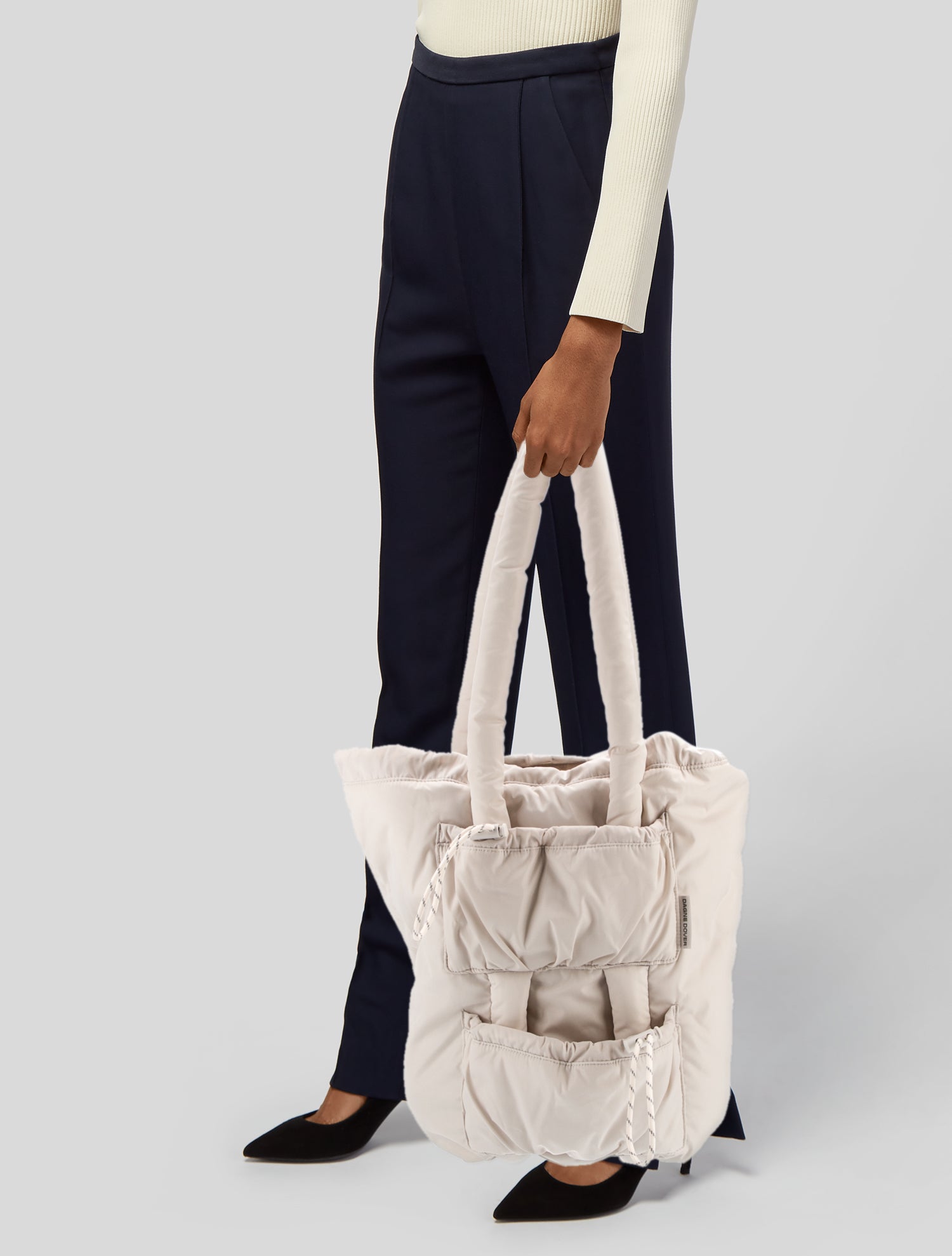 Dagne Dover Nylon Bucket Bag