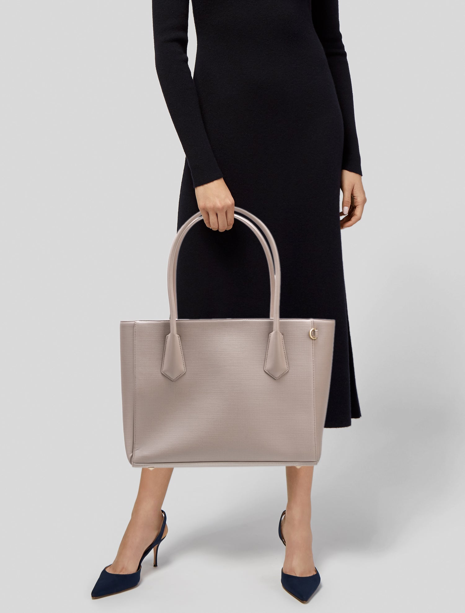 Dagne Dover Saffiano Leather Tote