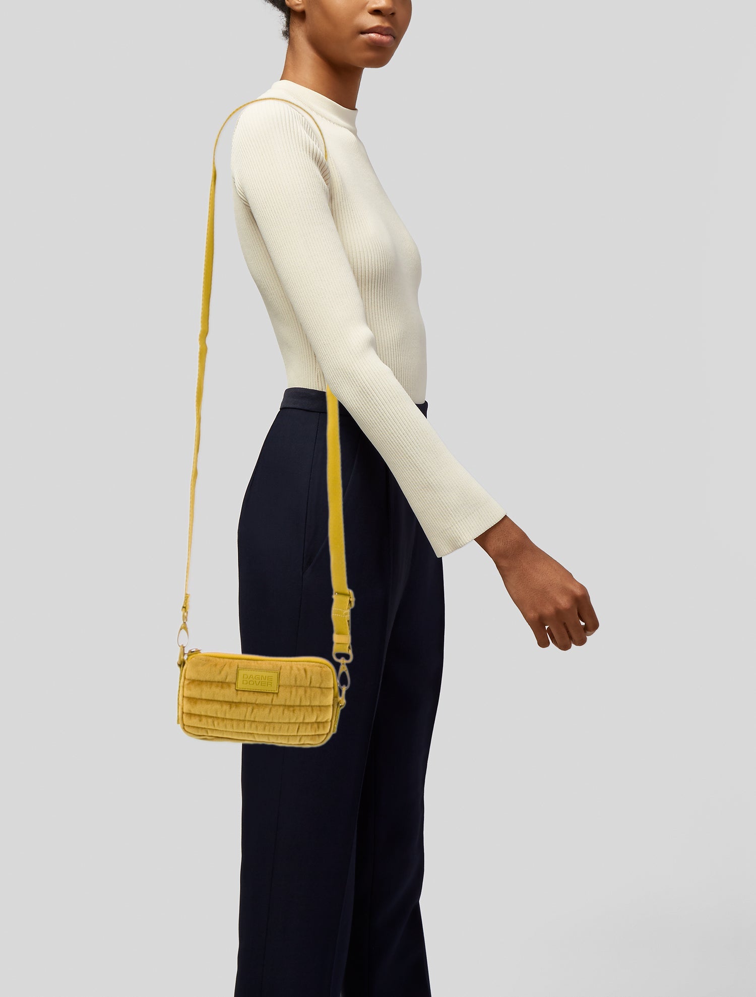 Dagne Dover Velvet Crossbody Bag