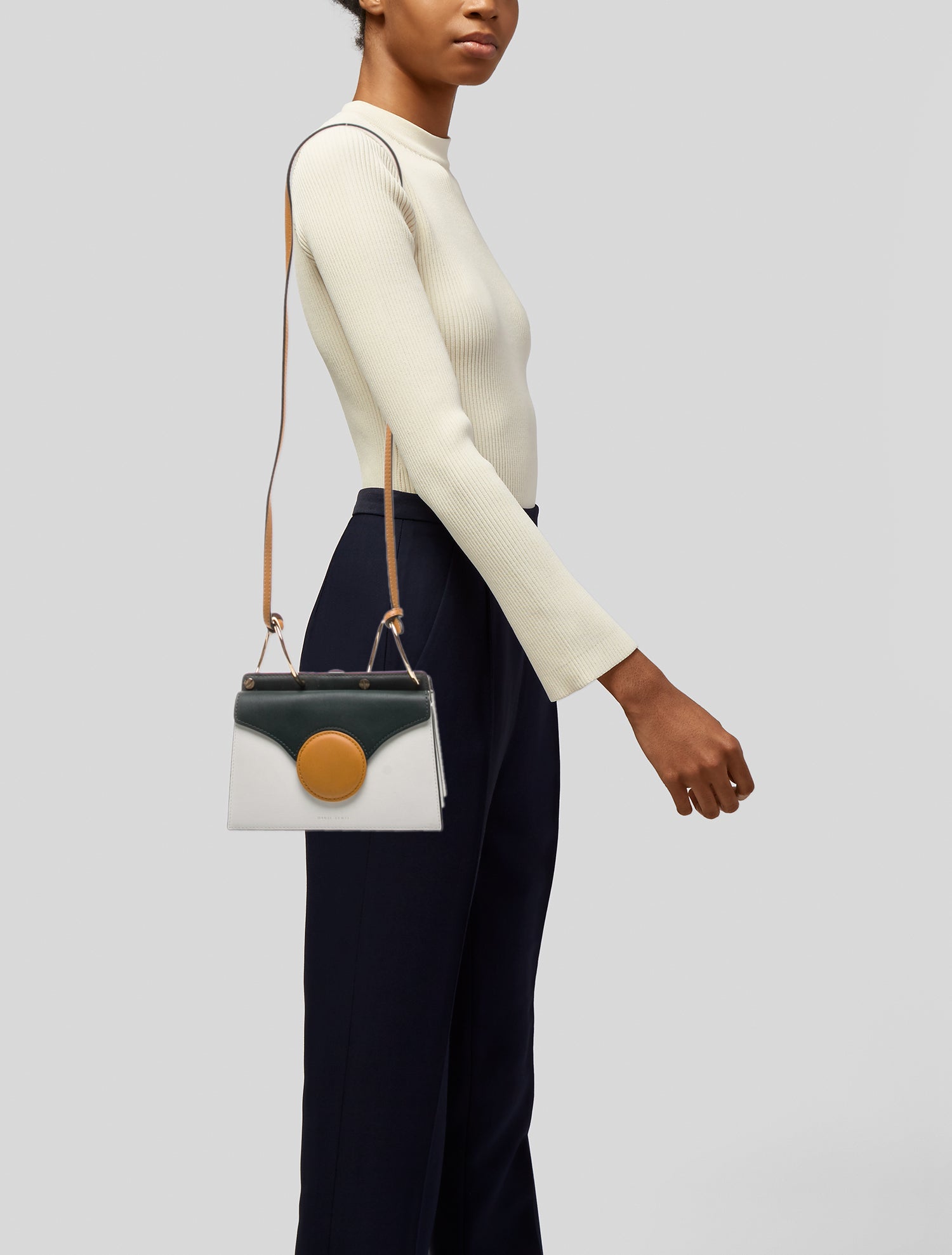 Dagne Dover Leather Crossbody Bag