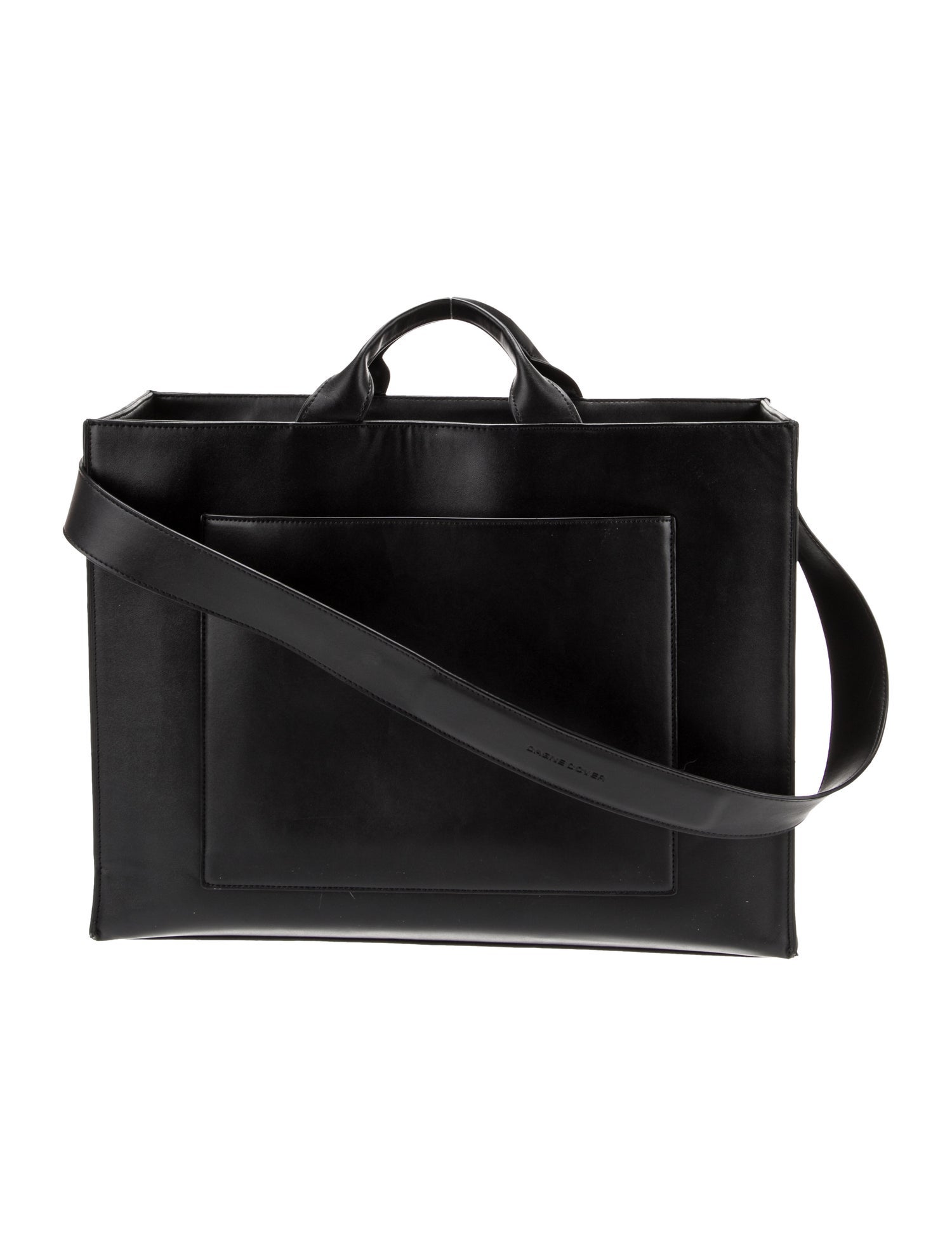 Dagne Dover Leather Garment Bag