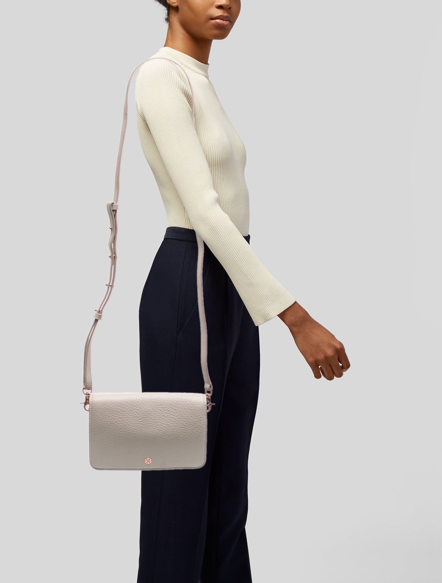 Dagne Dover Leather Crossbody Bag