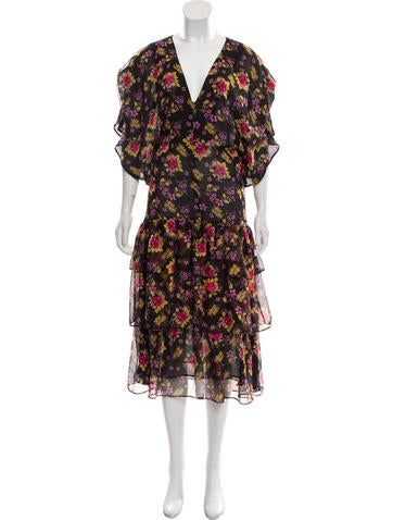 Dodo Bar Or Dresses Printed Midi Length Dress Us6, It42 | M