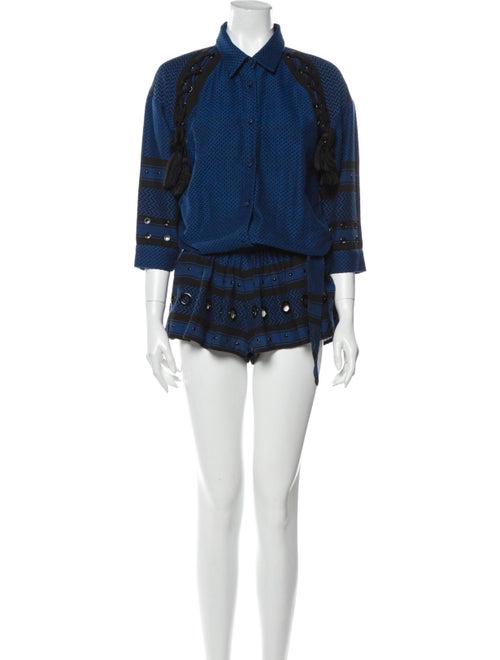 Dodo Bar Or Printed Romper Black