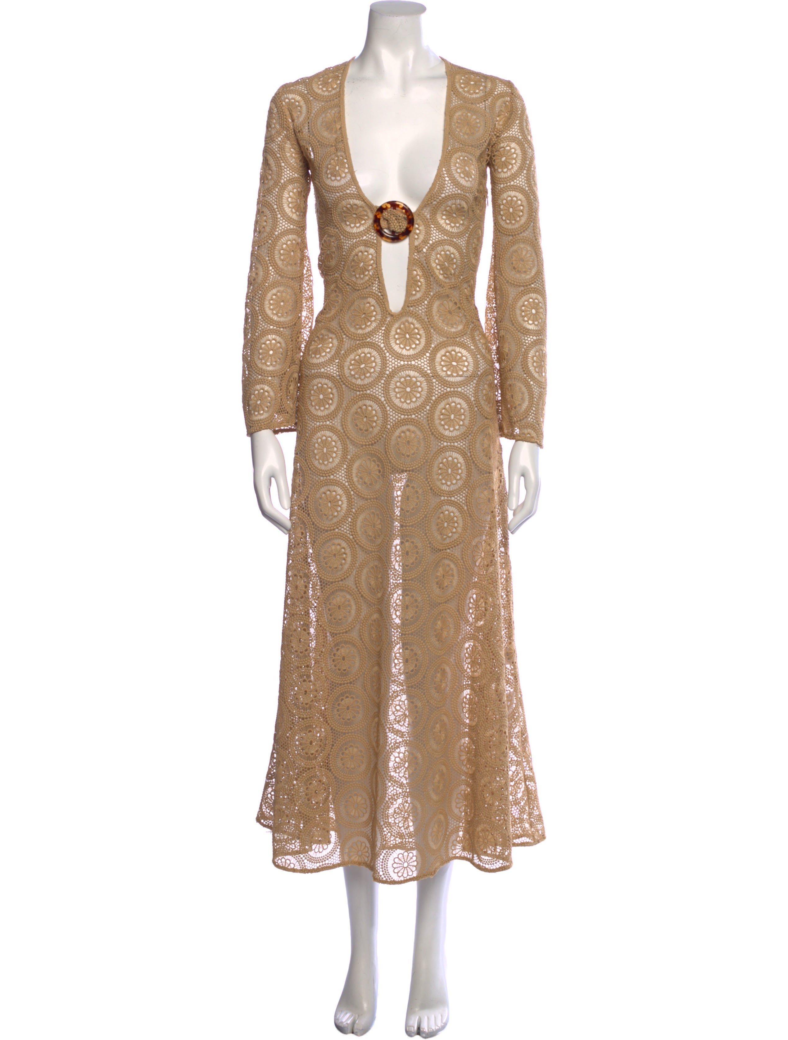 Dodo Bar Or Printed Midi Length Dress - Neutrals Dresses, Clothing -  WDDBR27098 | The RealReal