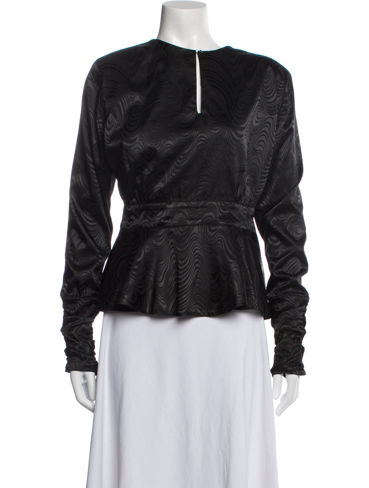 Dodo Bar Or Printed Crew Neck Blouse