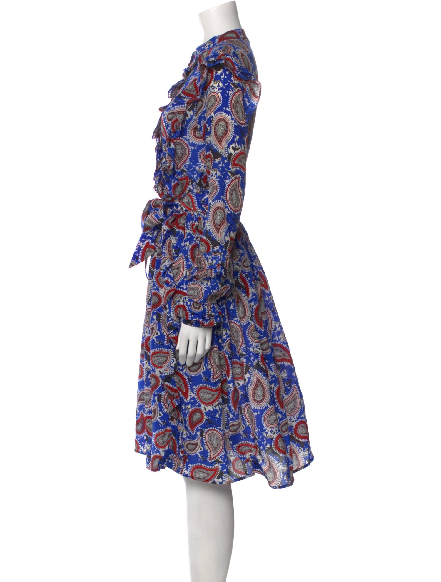 dodo bar or blue dress Dodo Bar Or Blue Wool Intarsia Harlequin Knit Maxi Dress 44 IT