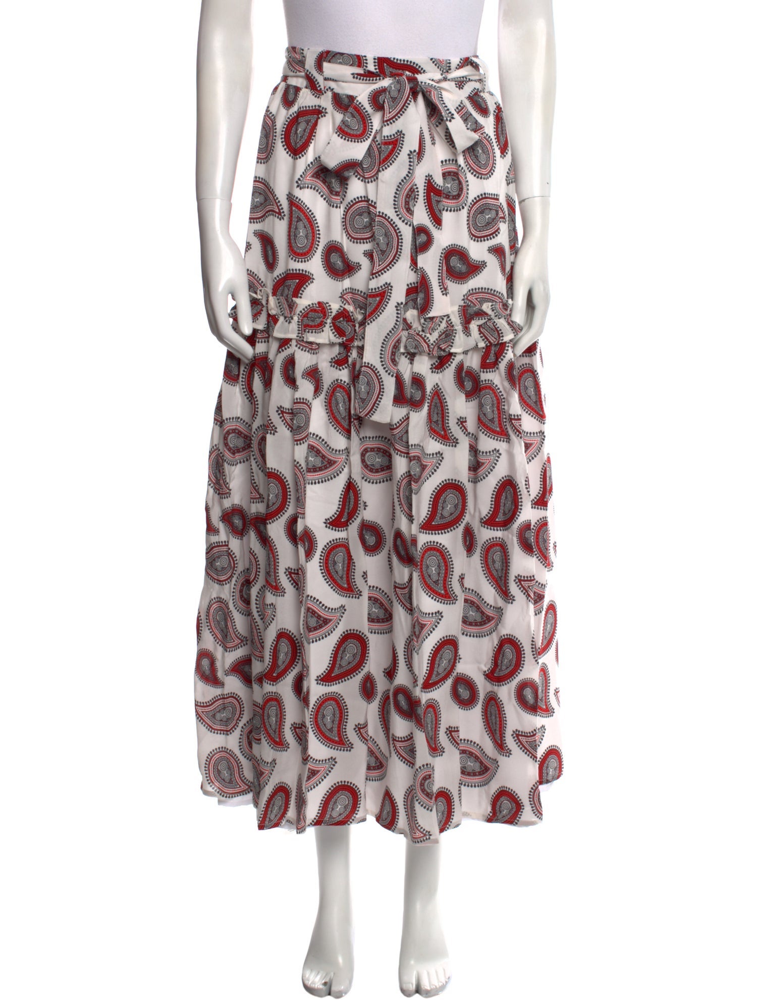 Dodo Bar Or Silk Midi Length Skirt