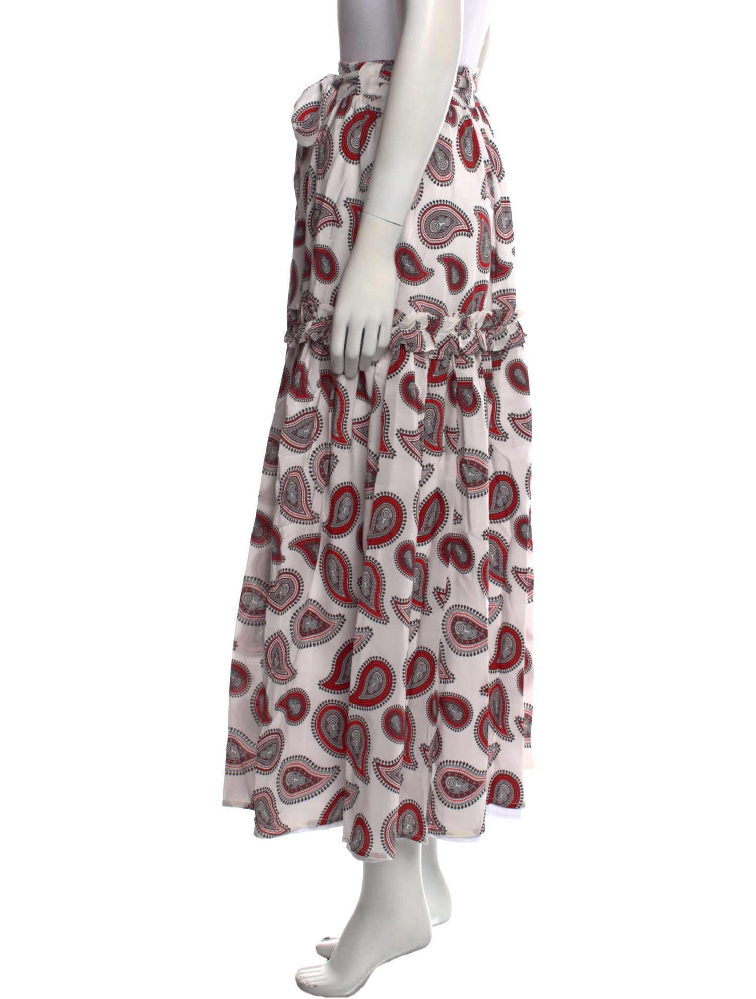 Dodo Bar Or Silk Midi Length Skirt