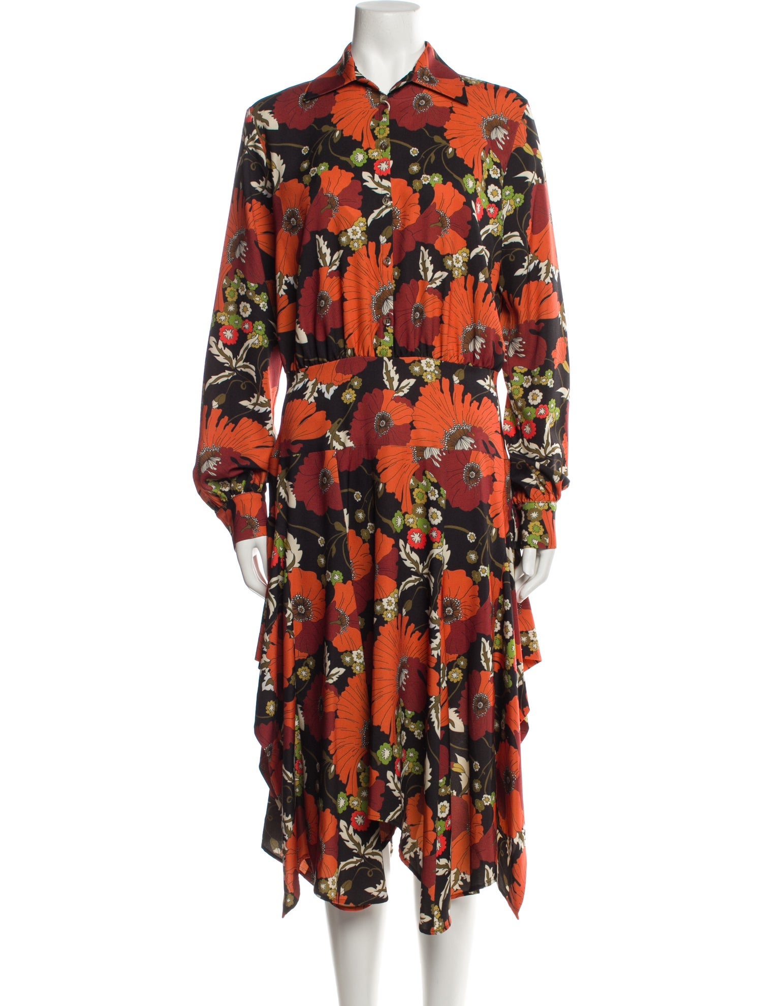 Dodo Bar Or Floral Print Long Dress w/ Tags