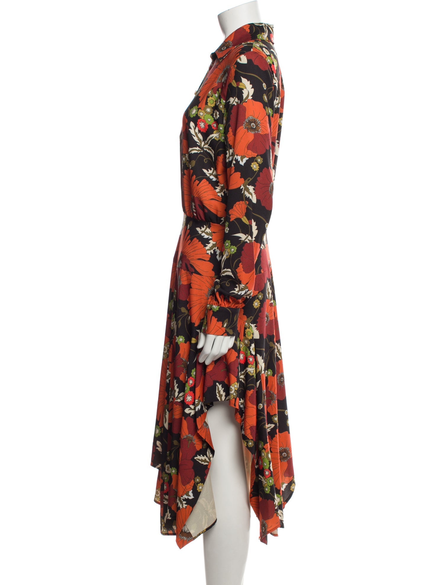 Dodo Bar Or Floral Print Long Dress w/ Tags