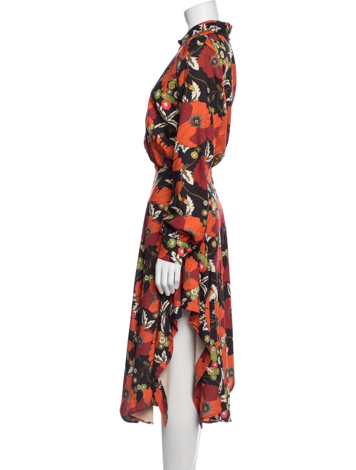 Dodo Bar Or Floral Print Long Dress w/ Tags
