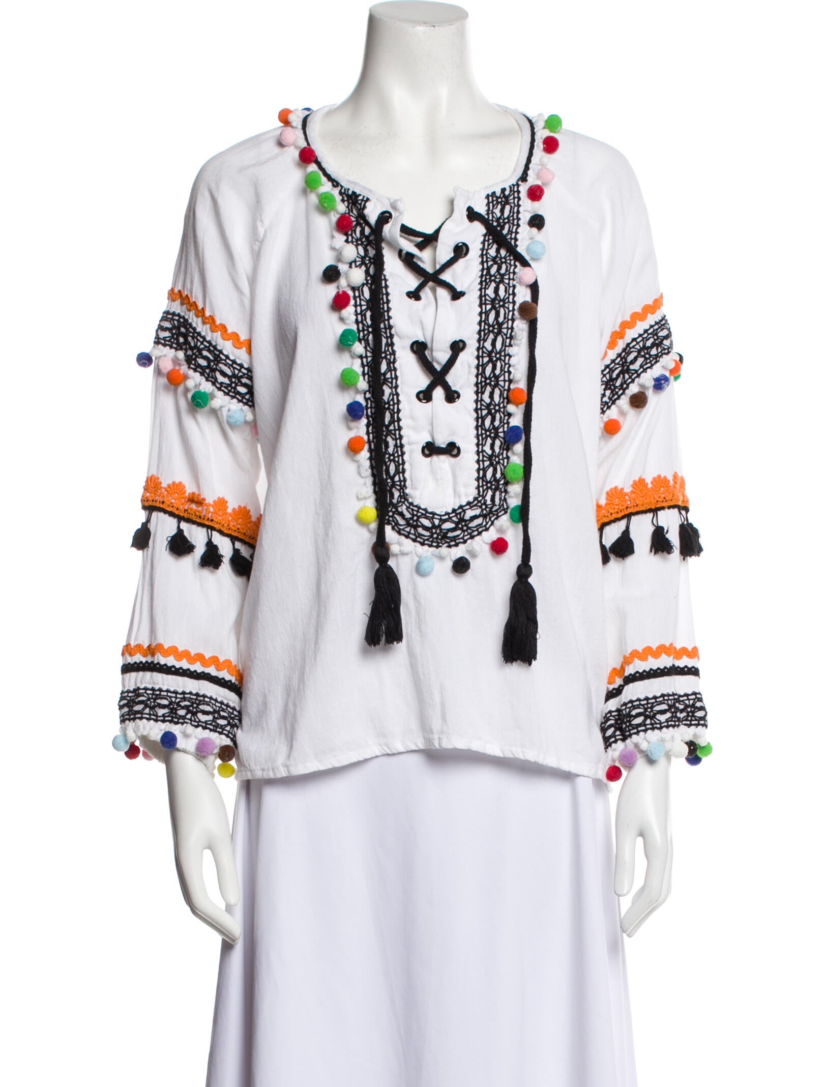 Dodo Bar Or Printed V-Neck Tunic