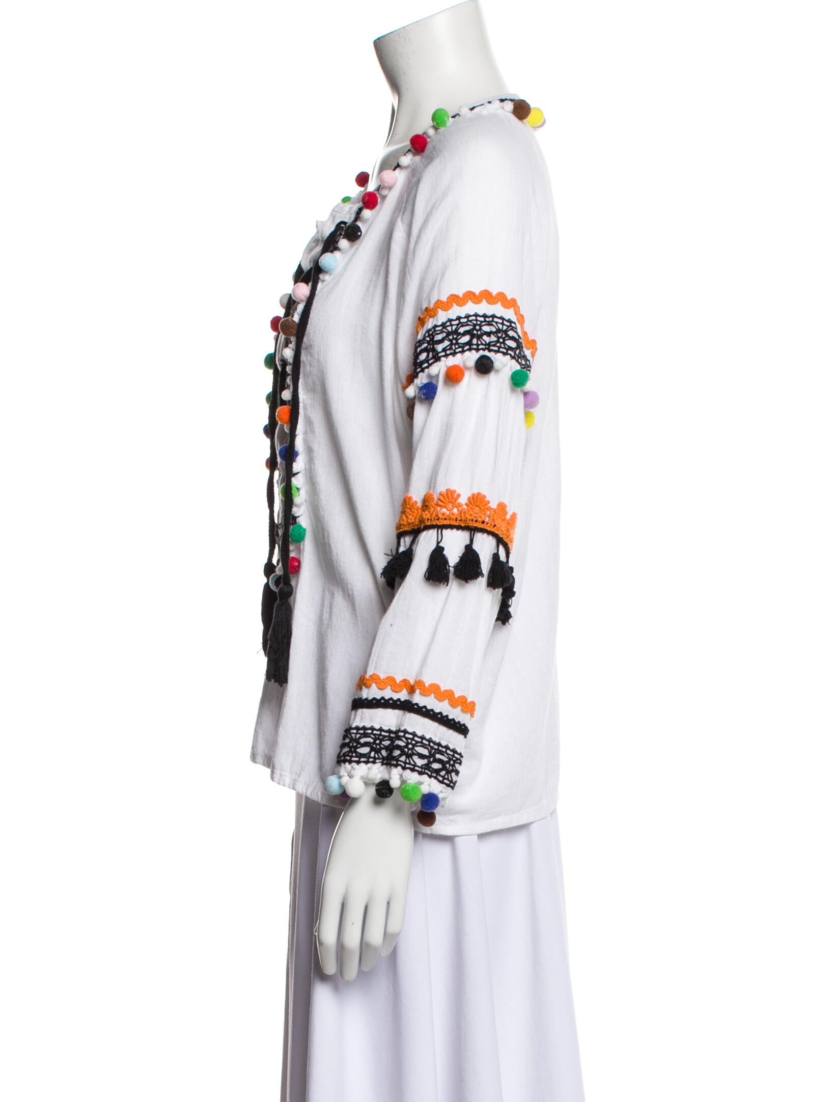 Dodo Bar Or Printed V-Neck Tunic