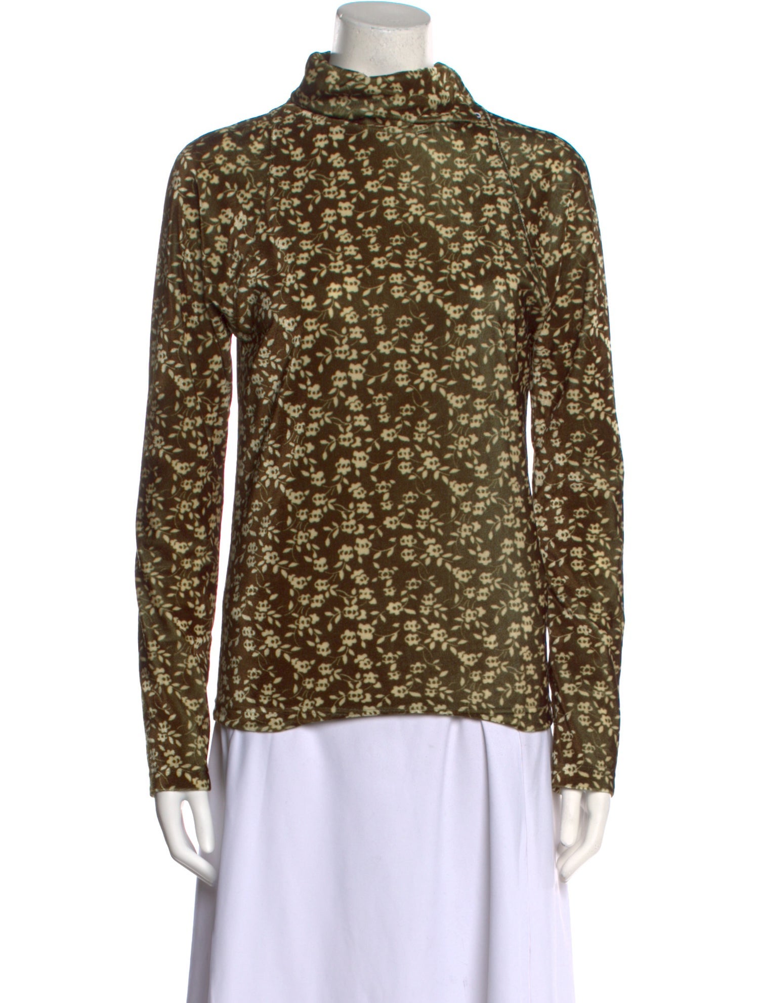Dodo Bar Or Floral Print Turtleneck Sweatshirt
