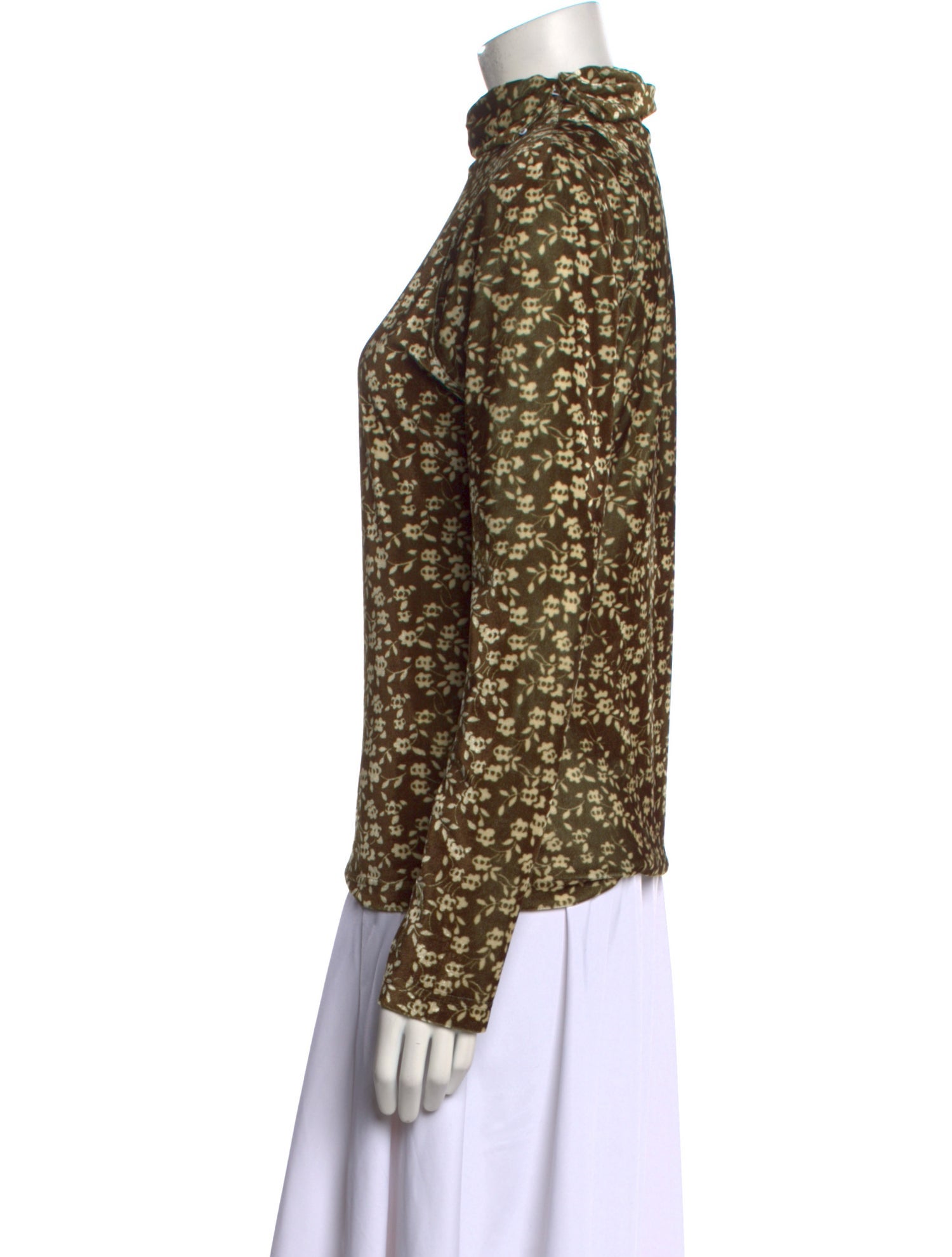 Dodo Bar Or Floral Print Turtleneck Sweatshirt