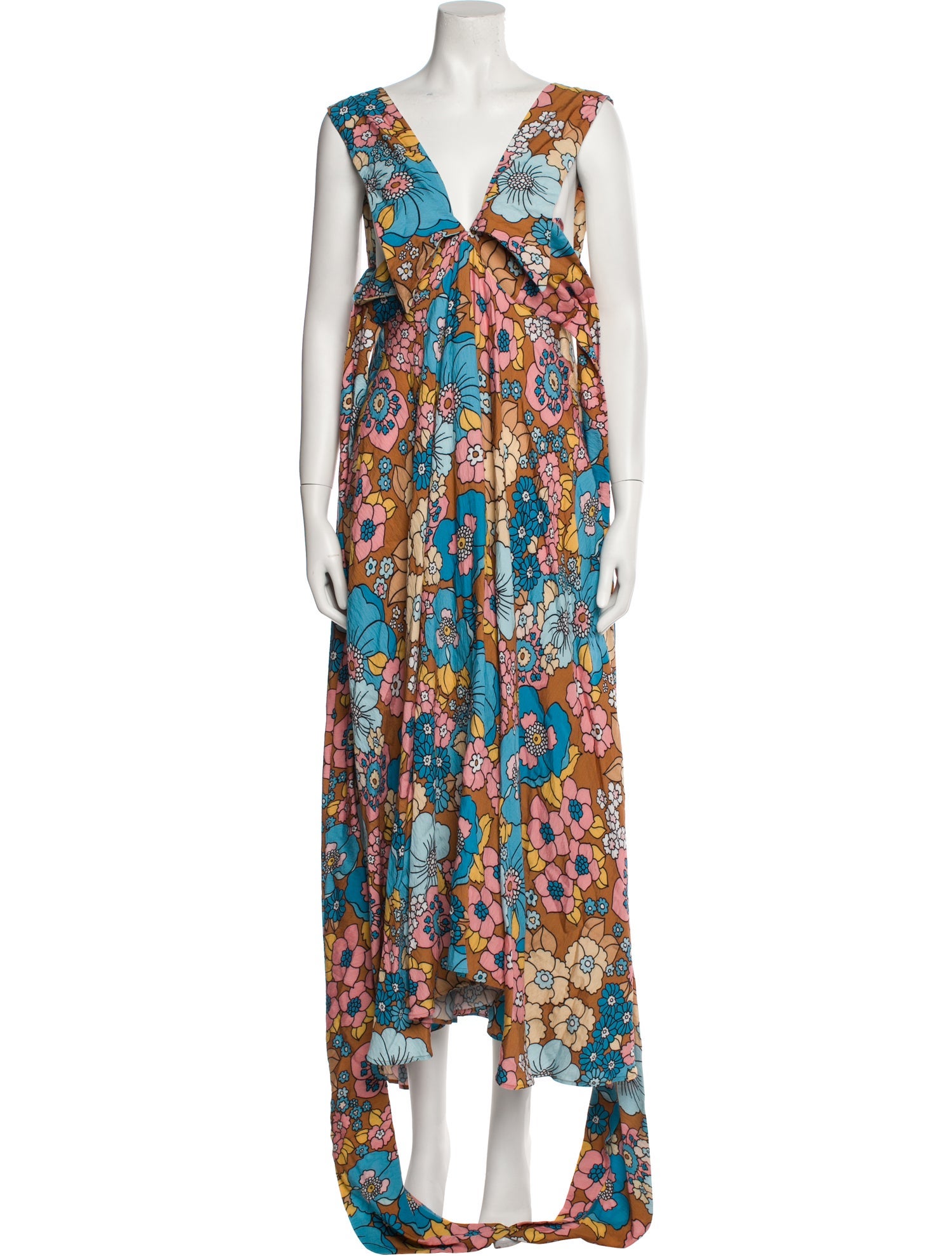 Dodo Bar Or Floral Print Midi Length Dress