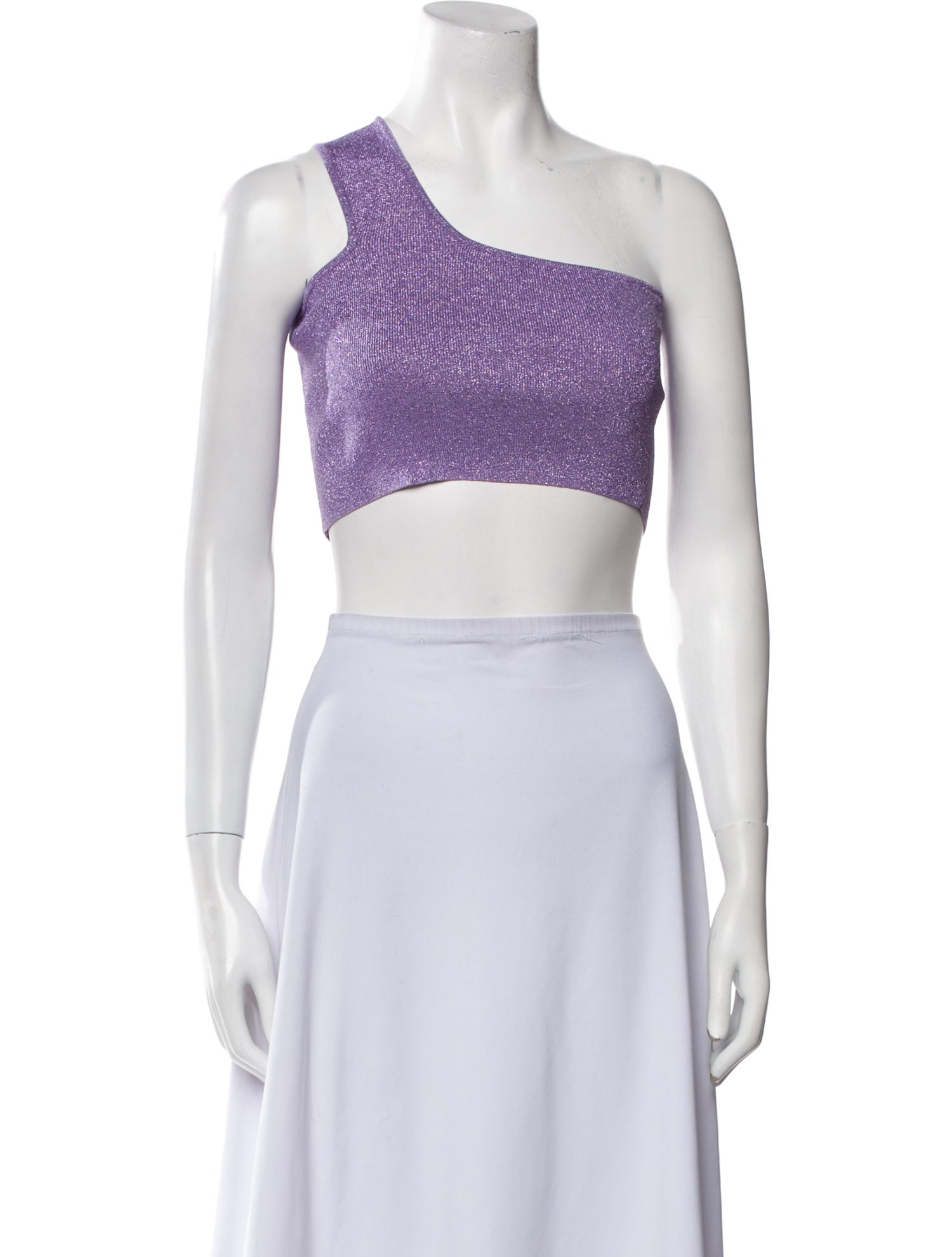 Dodo Bar Or One-Shoulder Sleeveless Crop Top