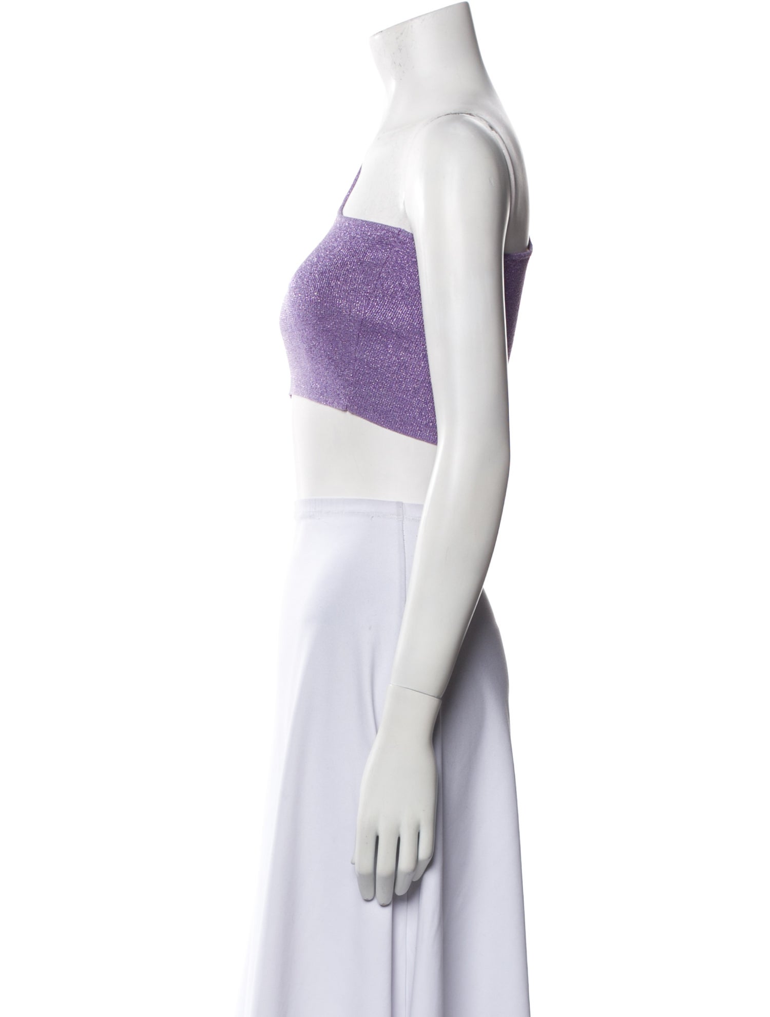 Dodo Bar Or One-Shoulder Sleeveless Crop Top