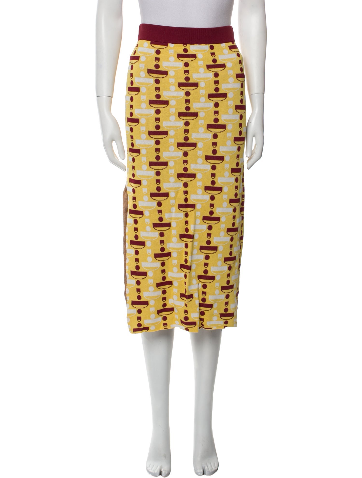 Dodo Bar Or Printed Midi Length Skirt w/ Tags