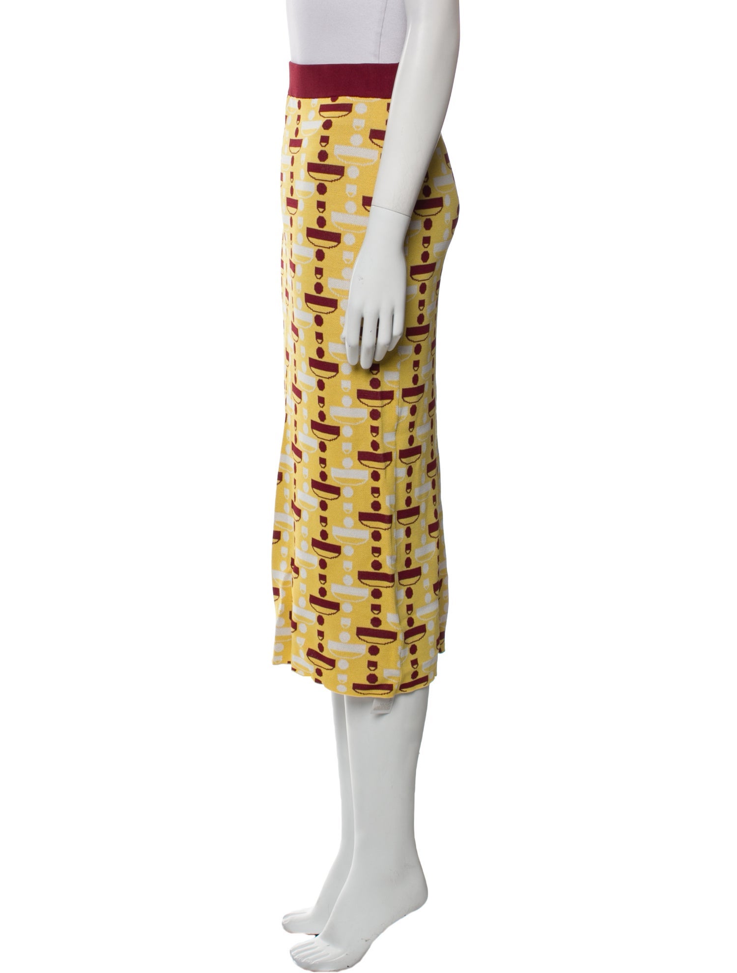 Dodo Bar Or Printed Midi Length Skirt w/ Tags