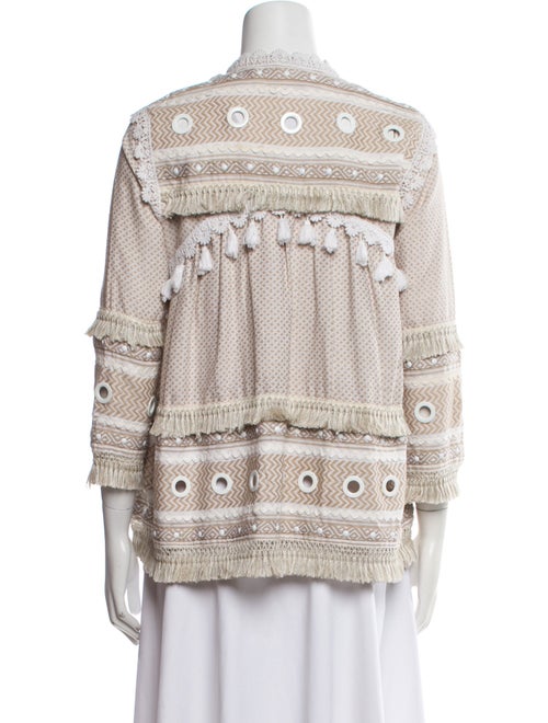 Dodo Bar Or Tweed Pattern Denim Jacket