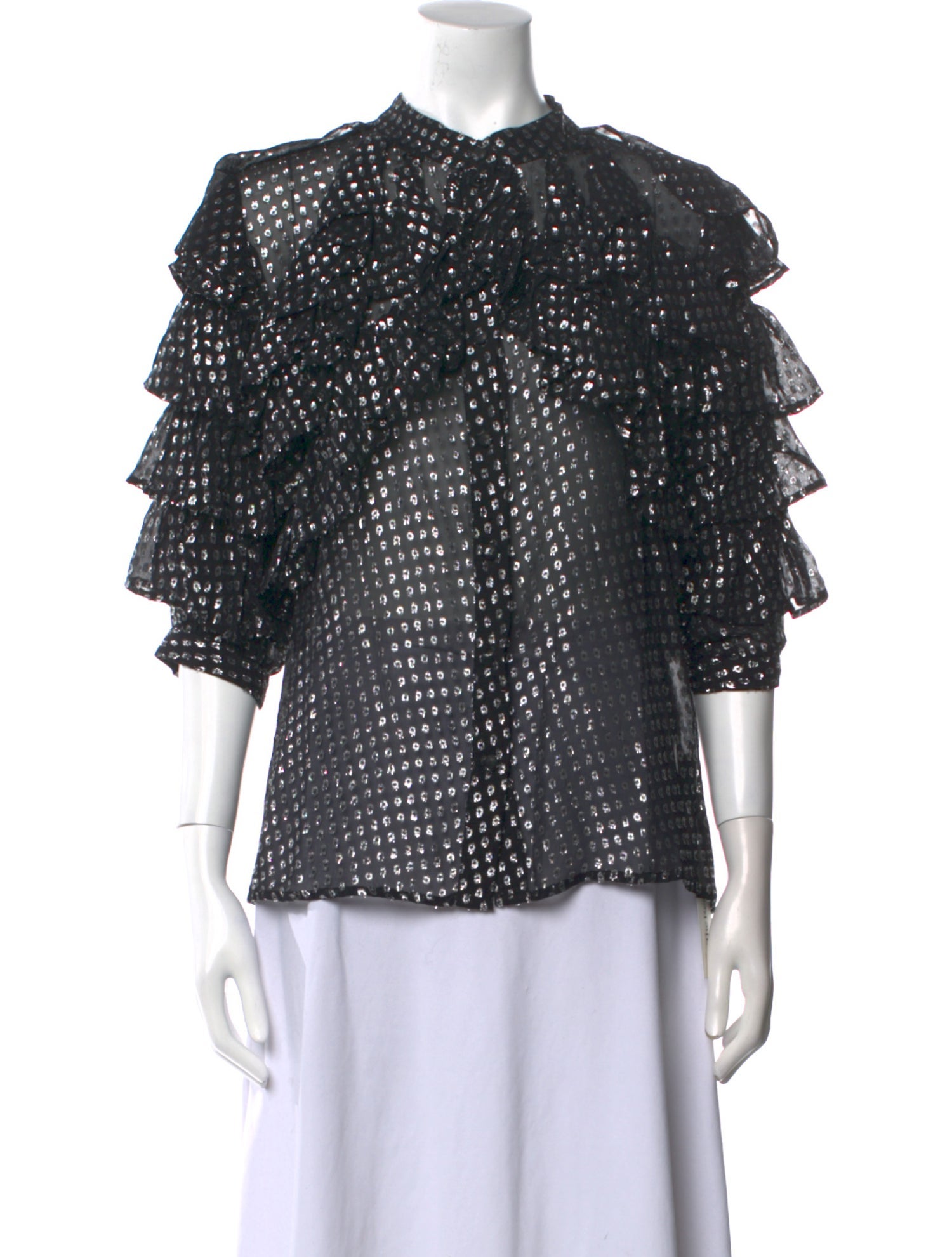 Dodo Bar Or Silk Printed Blouse