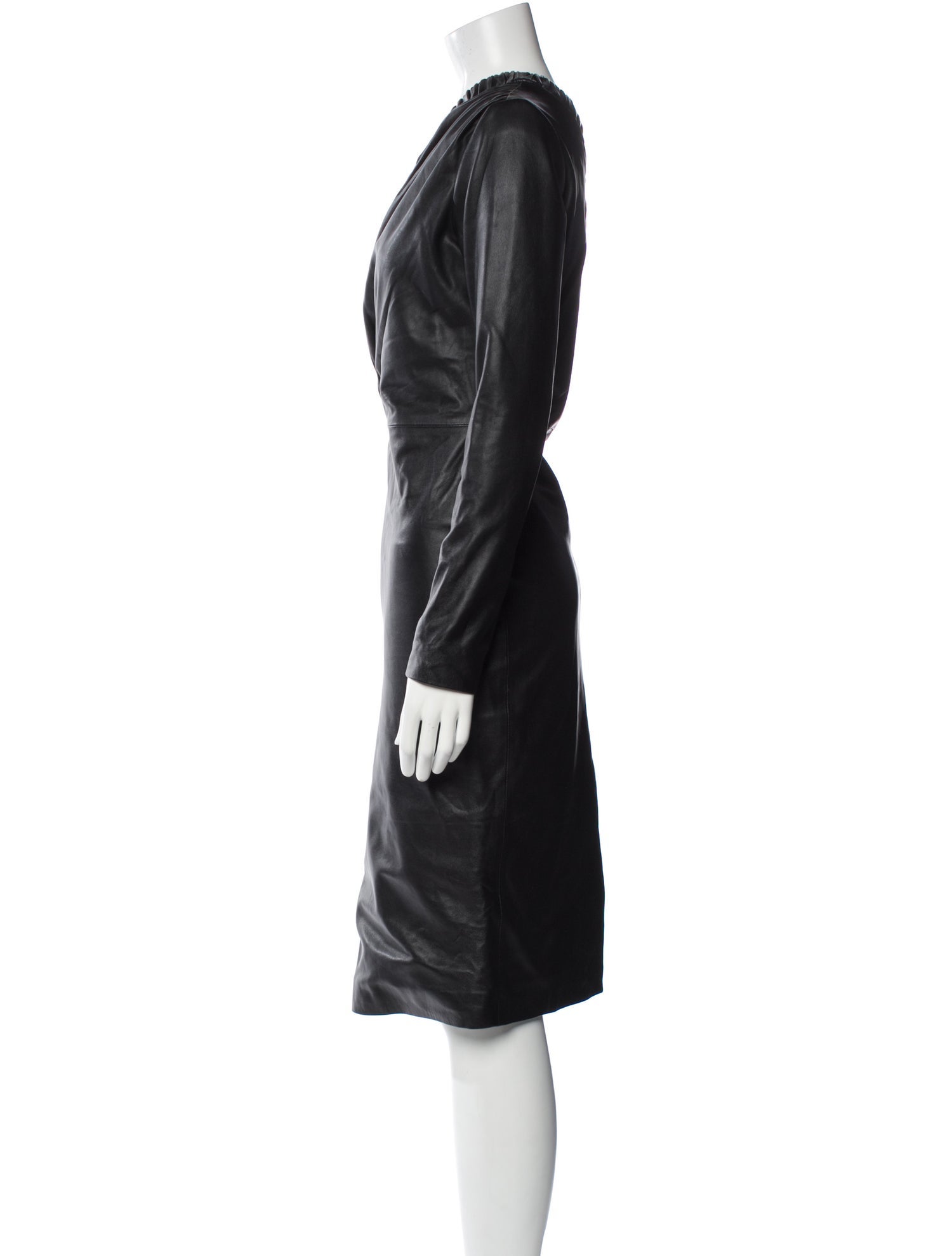 Dodo Bar Or Leather Knee-Length Dress w/ Tags