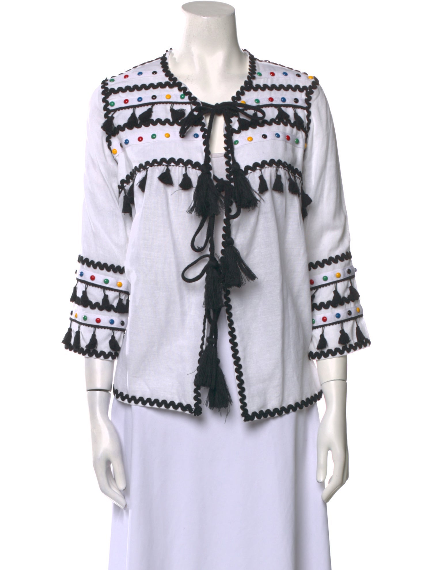 Dodo Bar Or Printed V-Neck Tunic