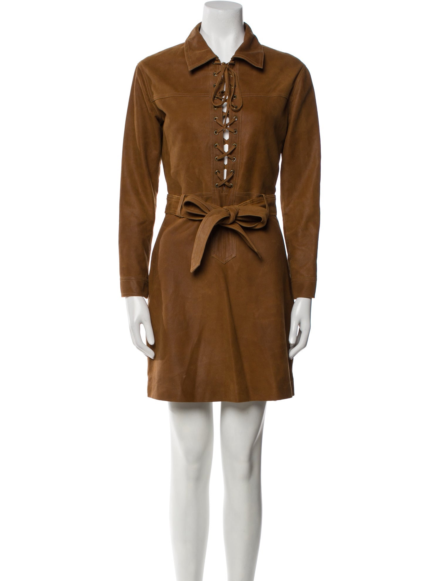 Dodo Bar Or Leather Mini Dress