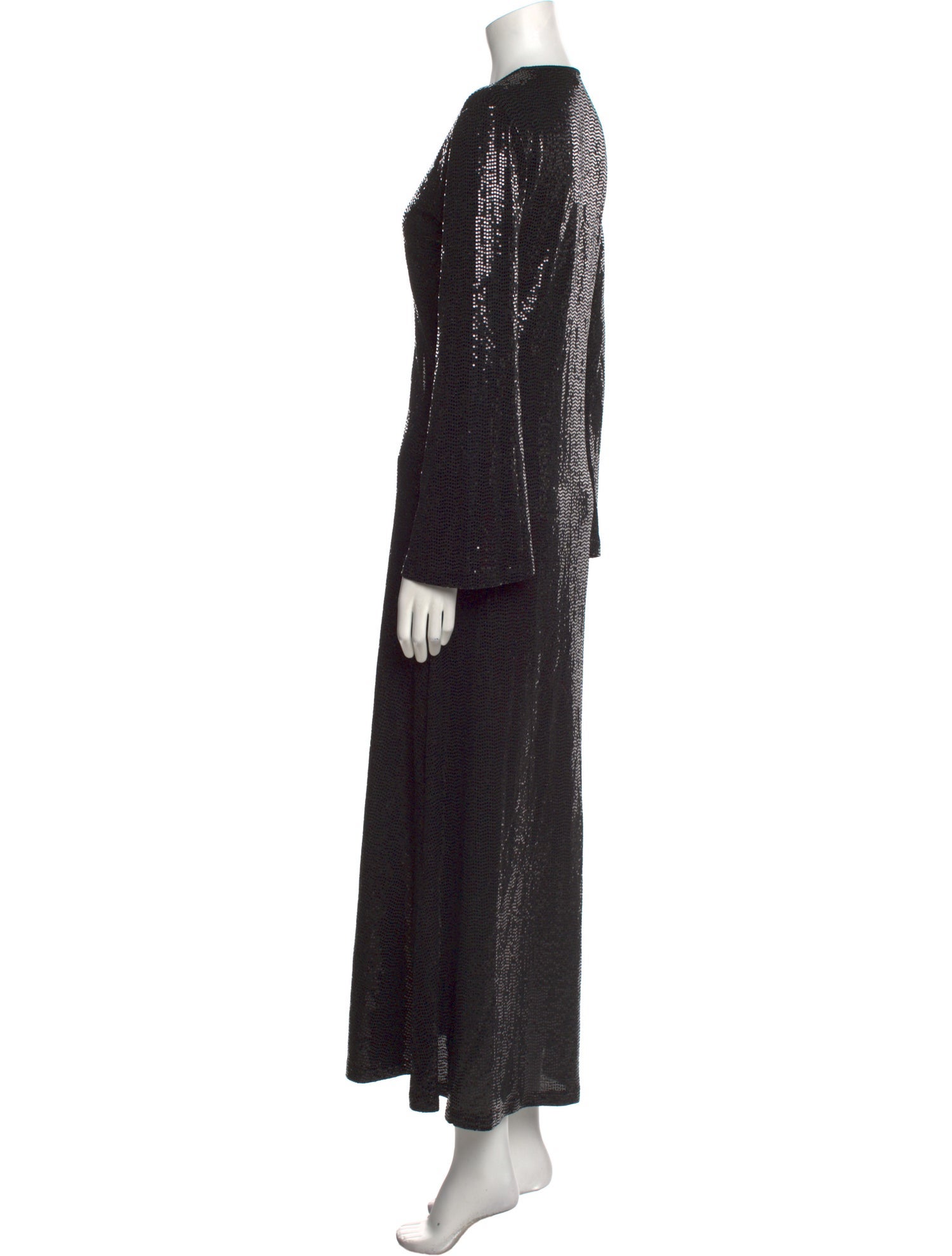 Dodo Bar Or Plunge Neckline Long Dress